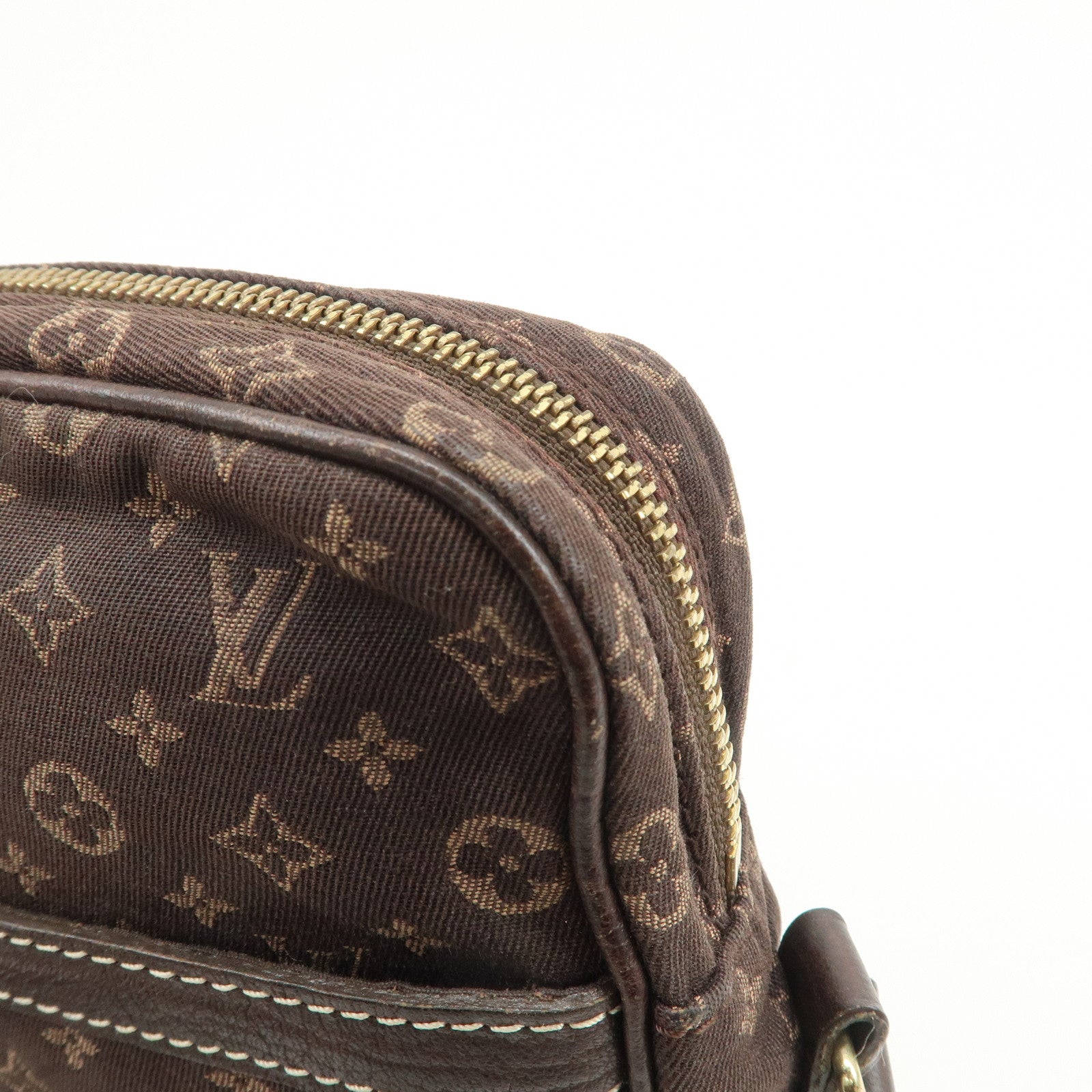 Louis Vuitton Monogram Mini Lin Danube Shoulder Bag Brown M95228