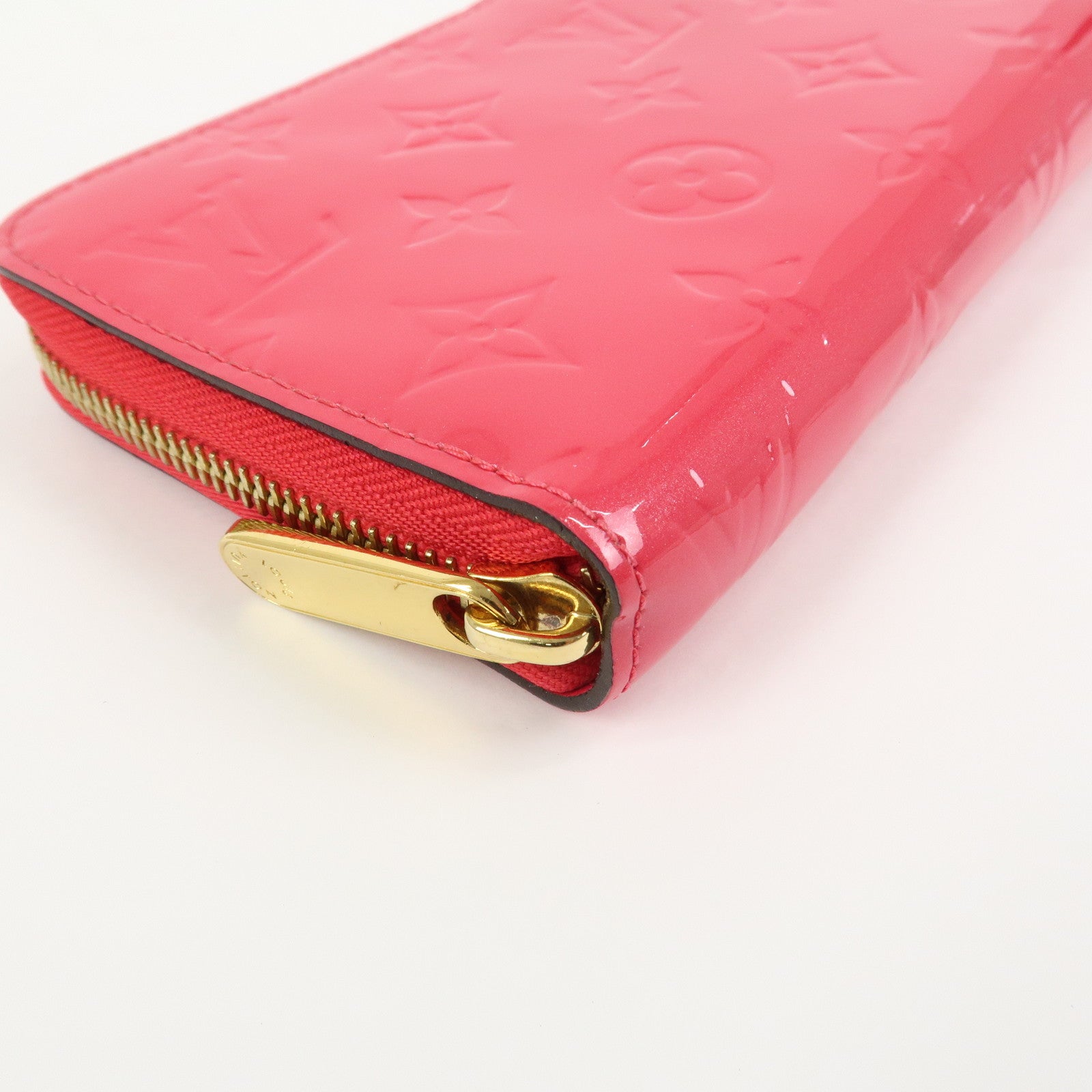 Louis Vuitton Monogram Vernis Round Zippy Wallet Hot Pink M93058