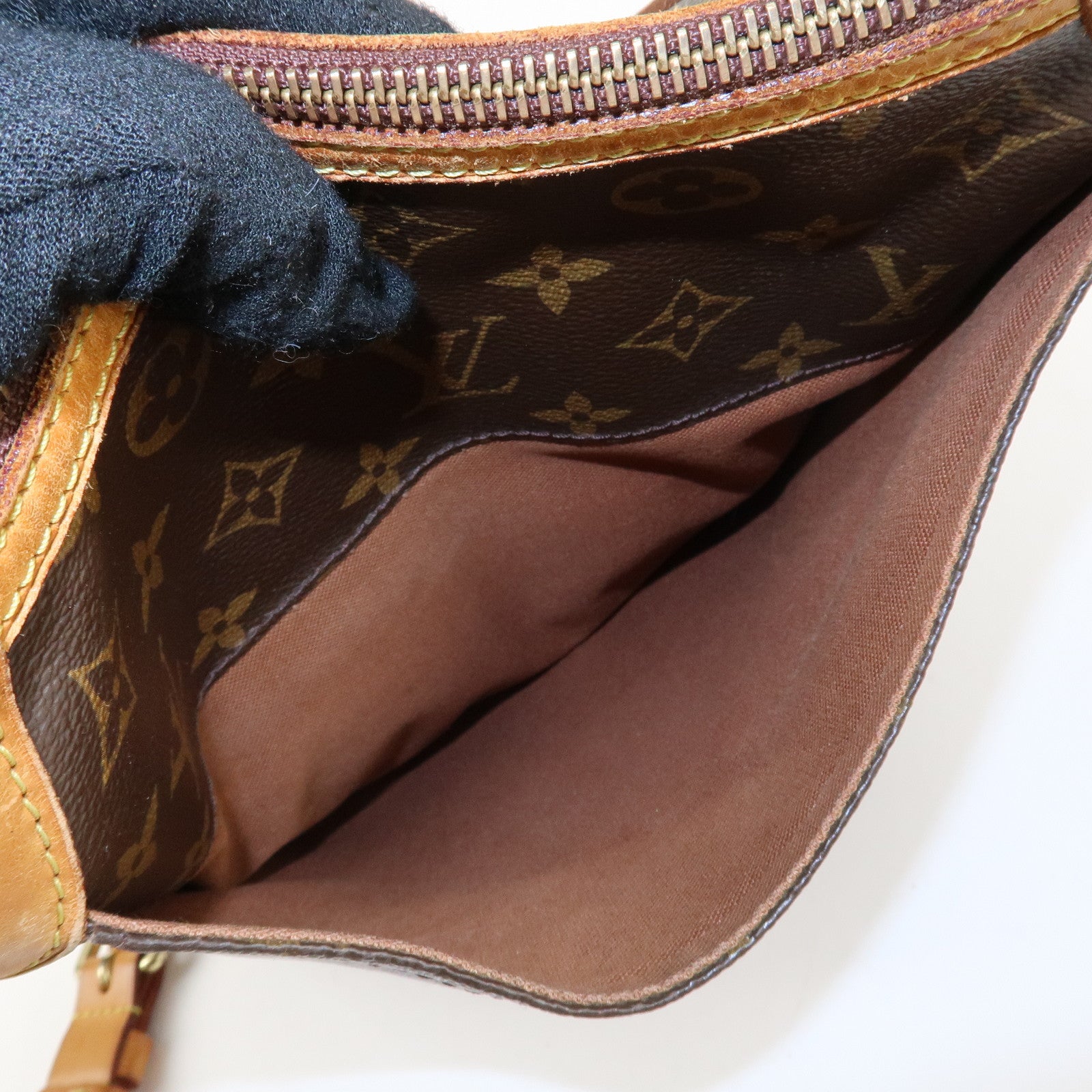 Louis Vuitton Monogram Odeon PM Crossbody Bag Shoulder Bag Brown M56390 Used