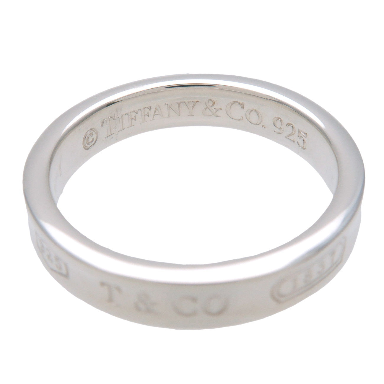 Tiffany & Co 1837 Narrow Ring SV925 Silver US6.5 EU53 HK14