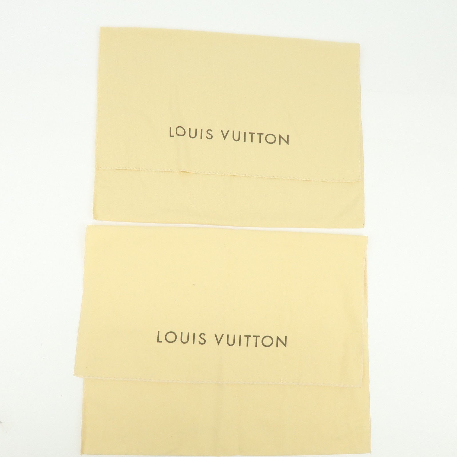 Loiuis Vuitton Set Of 10 Dust Bag Flap Style Beige Brown