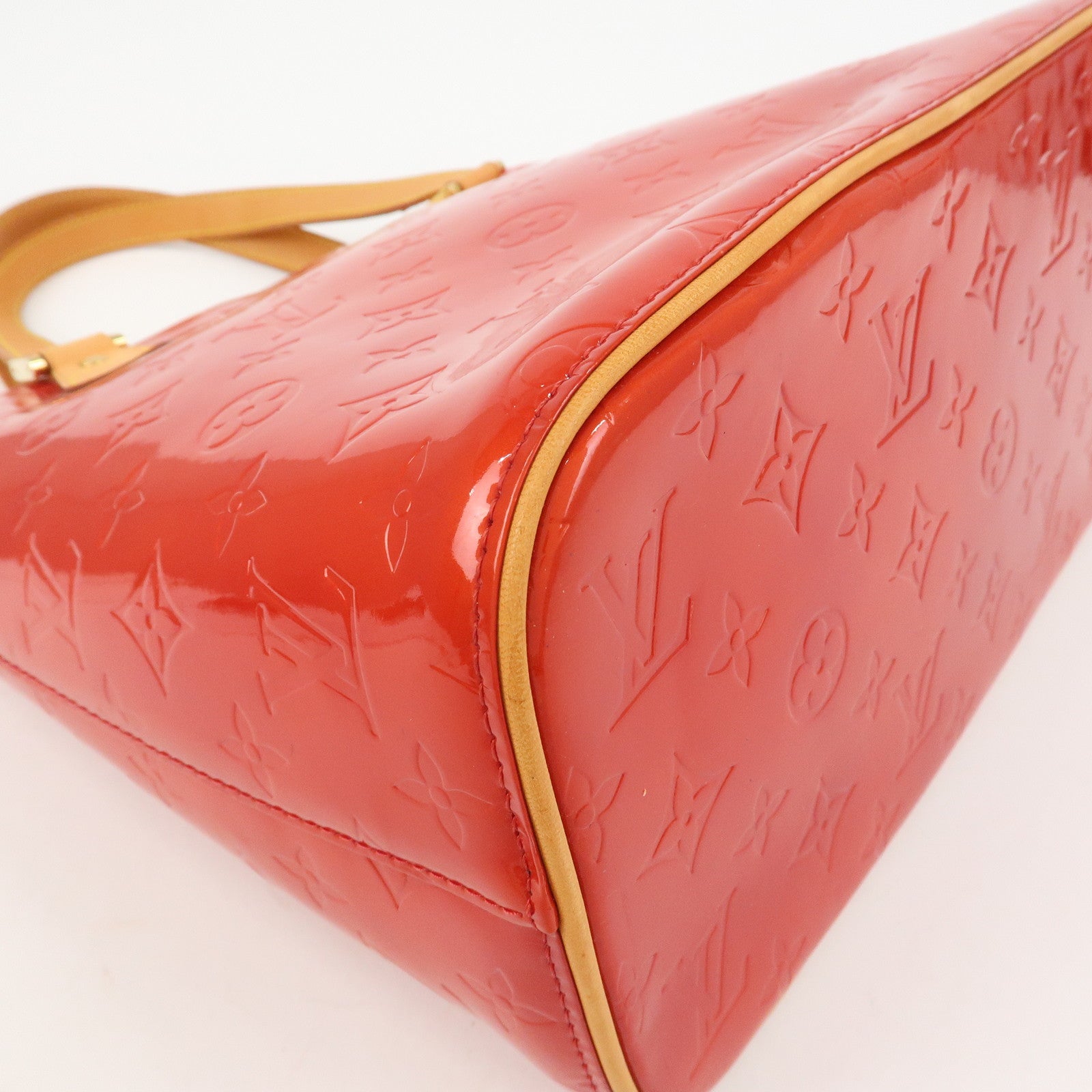 Louis Vuitton Monogram Vernis Leather Houston Hand Bag RougeM91092