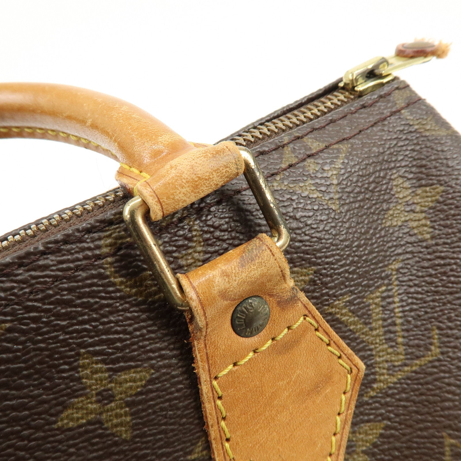 Louis Vuitton Monogram Speedy 25 Boston Bag Hand Bag Brown M41528