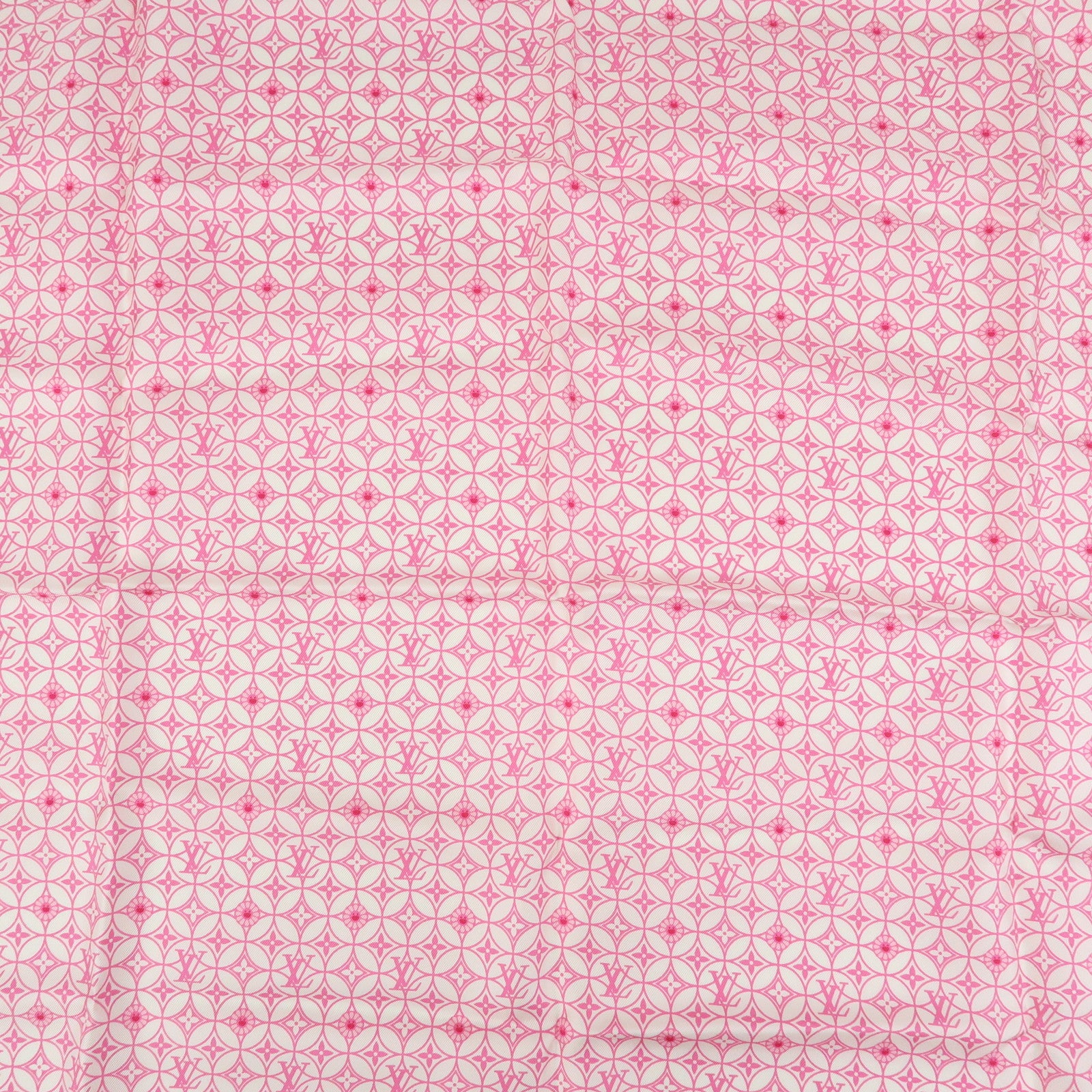 Louis Vuitton Silk 100% Scarf Murakami White Pink