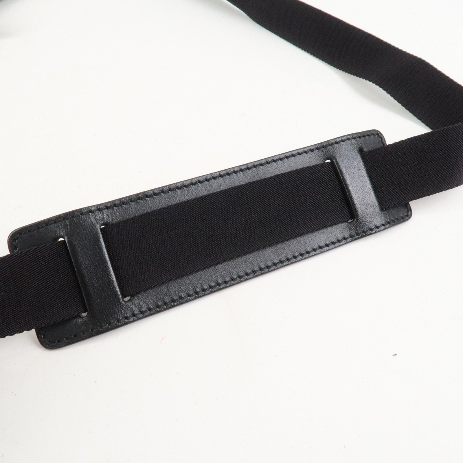 GUCCI Sherry Canvas Leather Shoulder Bag Crossbody Bag Black 631195