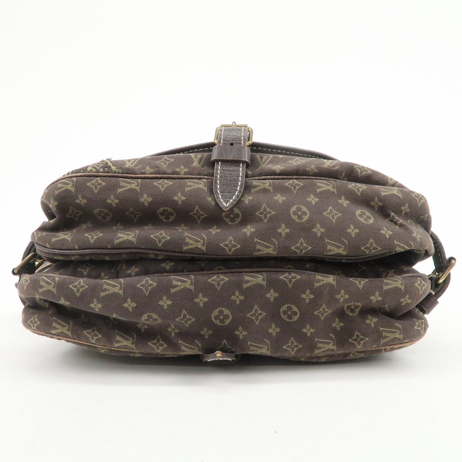 Louis Vuitton Monogram Mini Lin Saumur 30 Shoulder Bag Ebene M95227