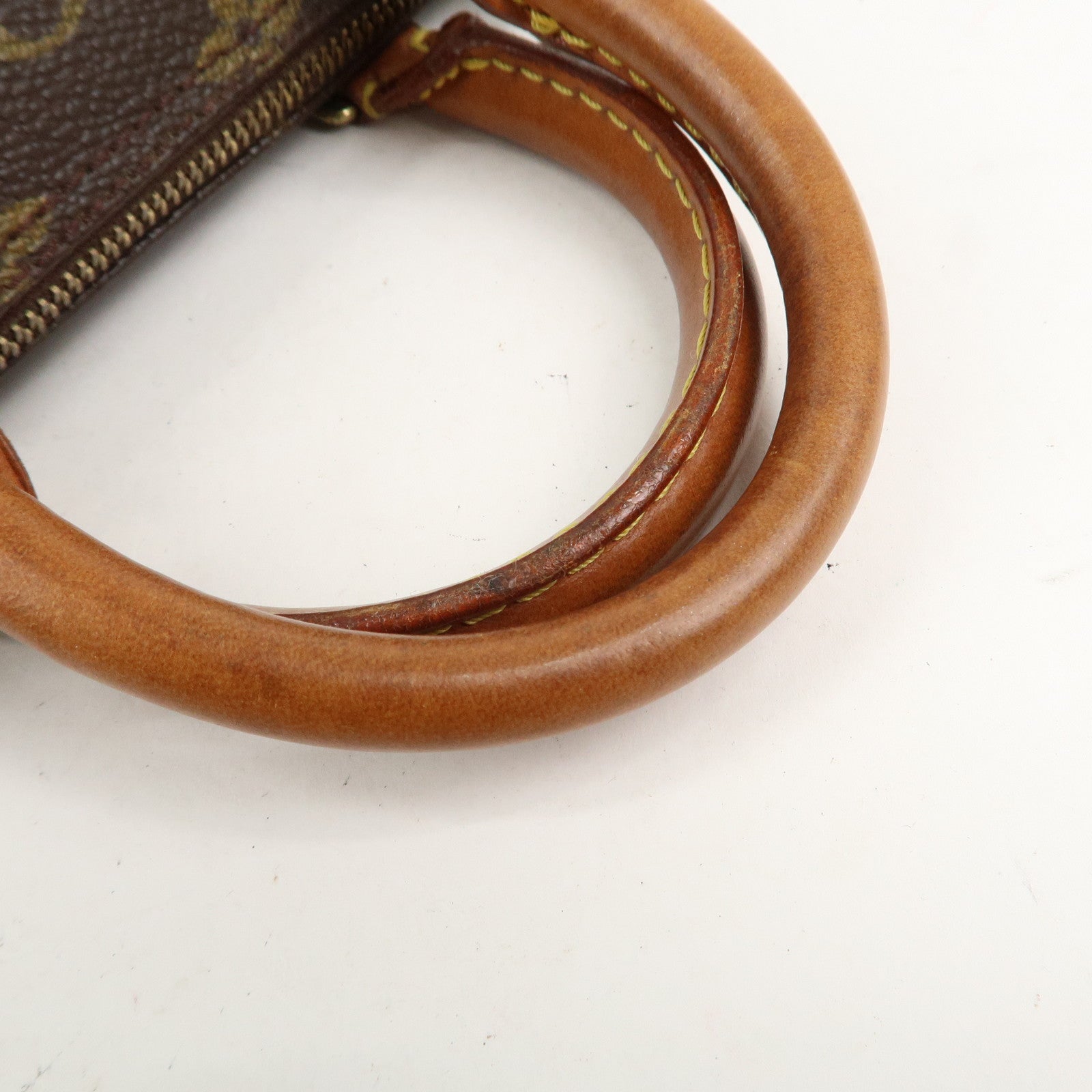 Louis Vuitton Monogram Mini Speedy Hand Bag Brown M41534