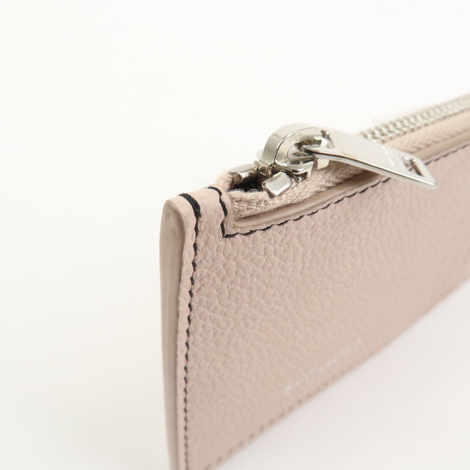 SAINT LAURENT PARIS Leather Card Case Card Holder Light Pink 458583