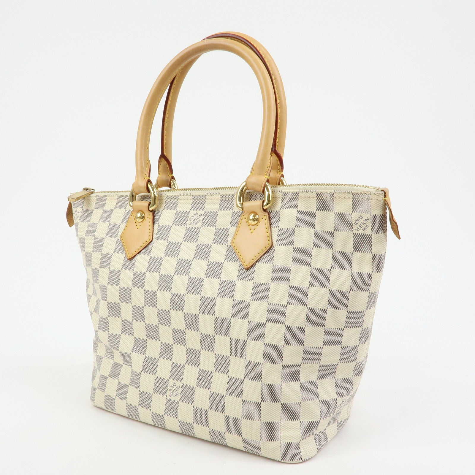 Louis Vuitton Damier Azur Saleya PM Tote Bag Hand Bag N51186