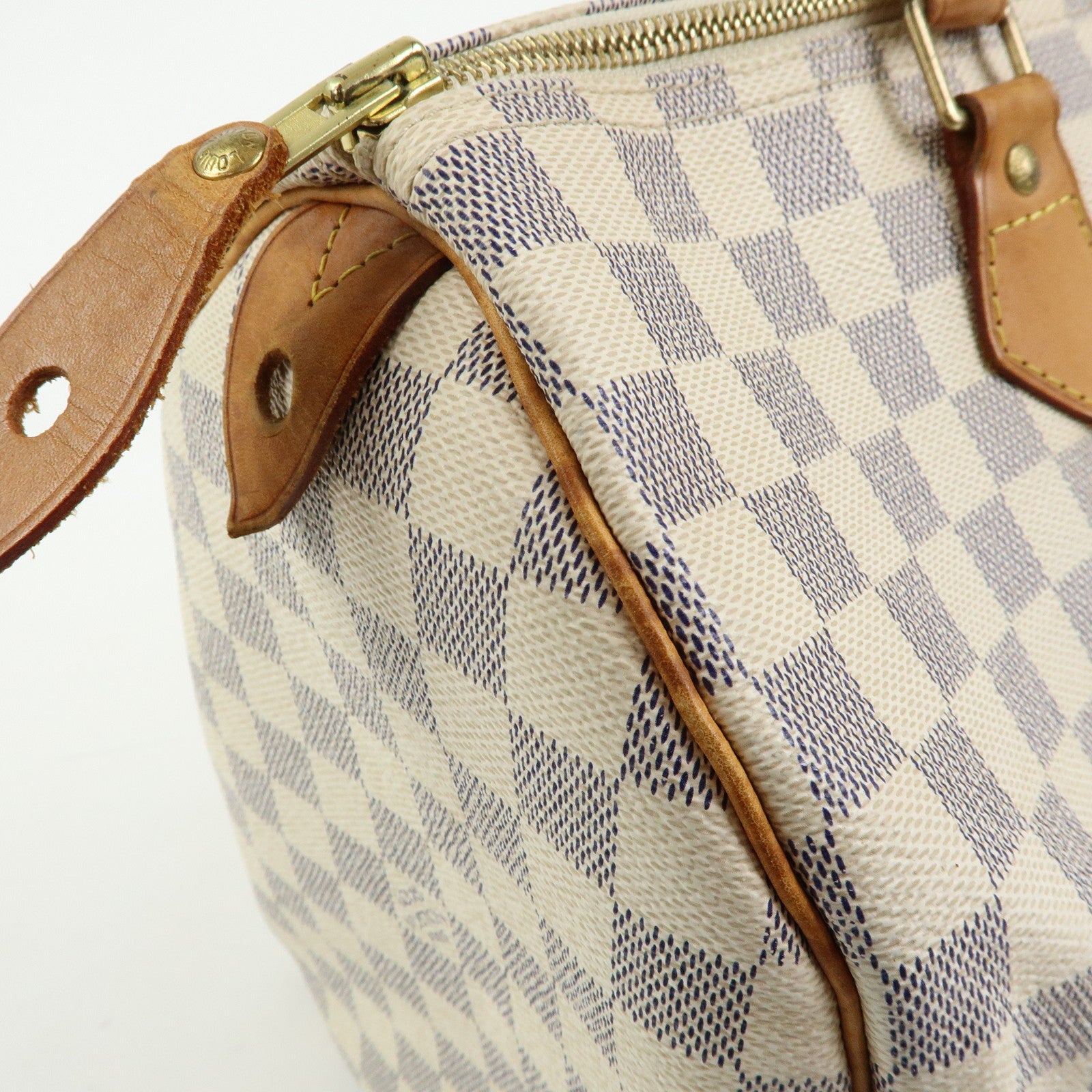Louis Vuitton Damier Azur Speedy 35 Boston Bag Hand Bag N41535