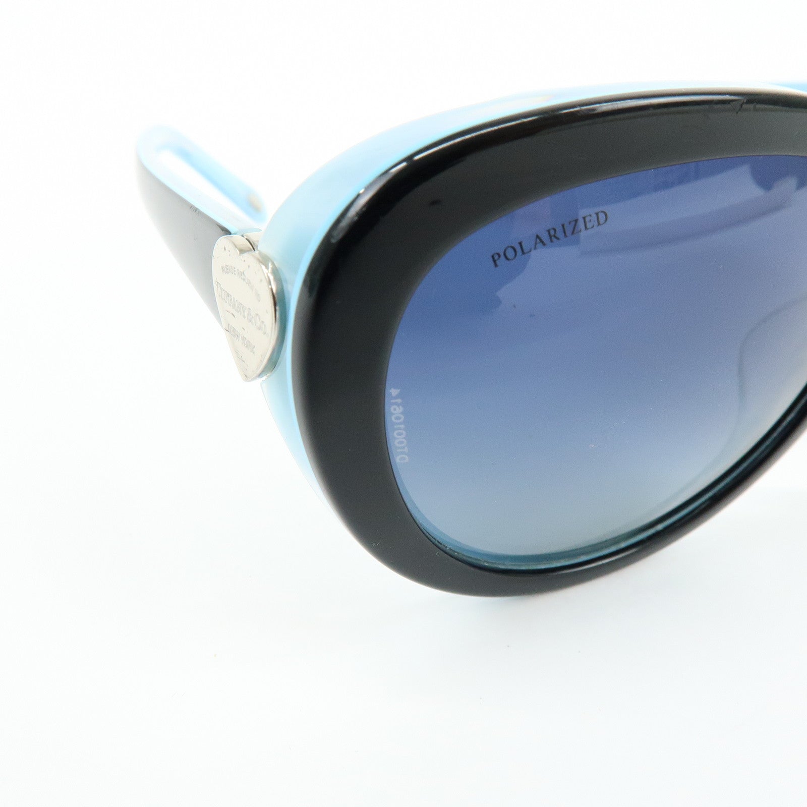 Tiffany & Co Return to Tiffany Plastic Sunglasses Black Light Blue