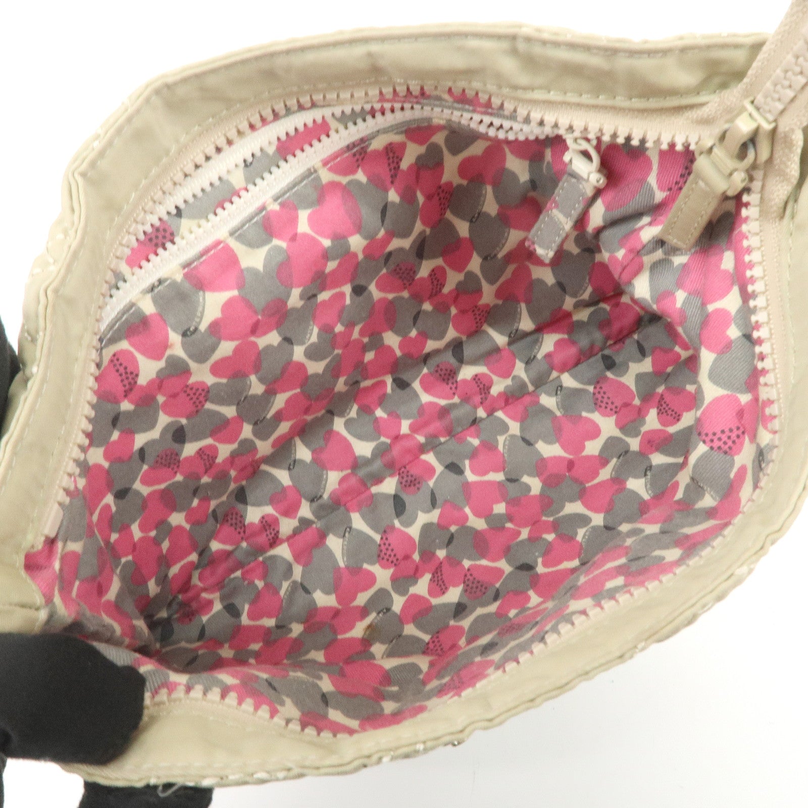 ANTEPRIMA Logo Nylon 2Way Bag Hand Bag Shoulder Bag Khaki