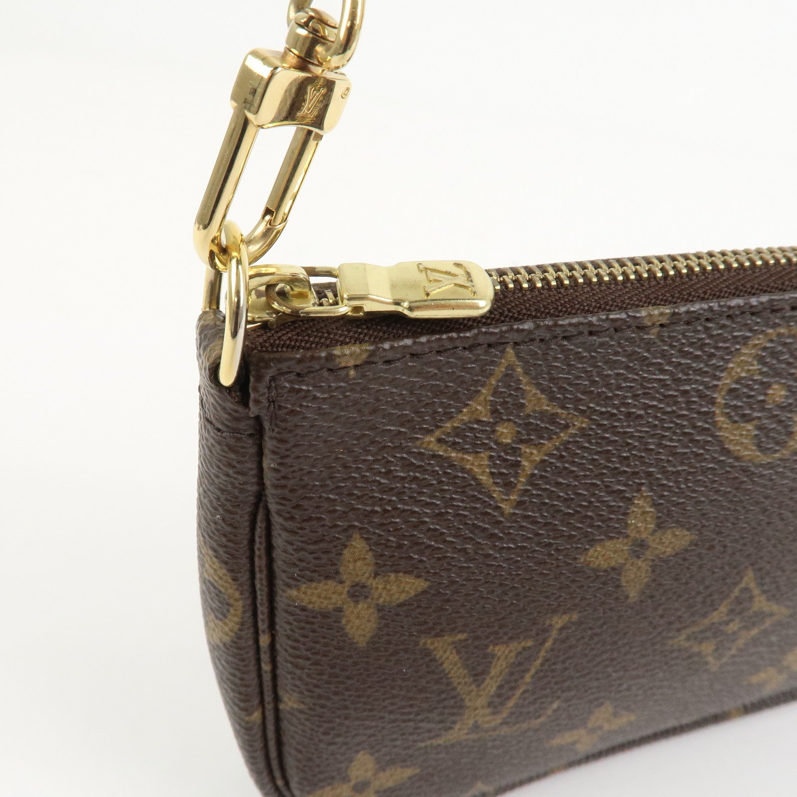 Louis Vuitton Monogram Mini Pochette Accessoires Hand Bag M58009