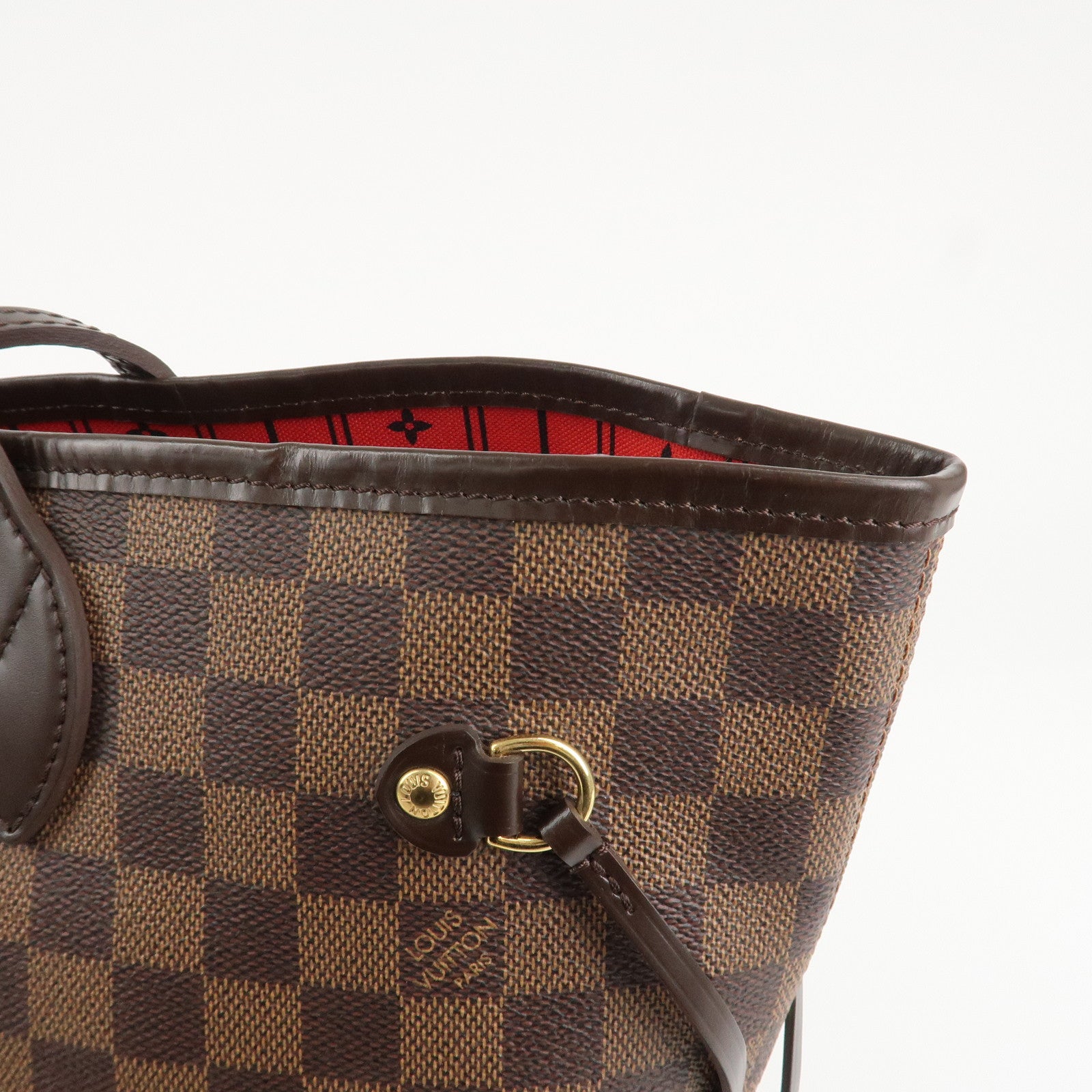 Louis Vuitton Damier Ebene Neverfull MM Tote Bag N51105 Used
