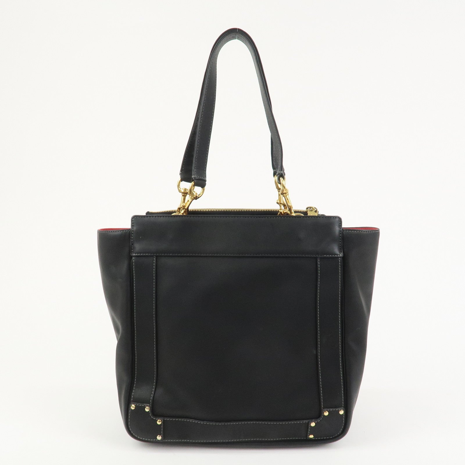 Chloe Eden Leather Tote Bag Shoulder Bag Hand Bag Black