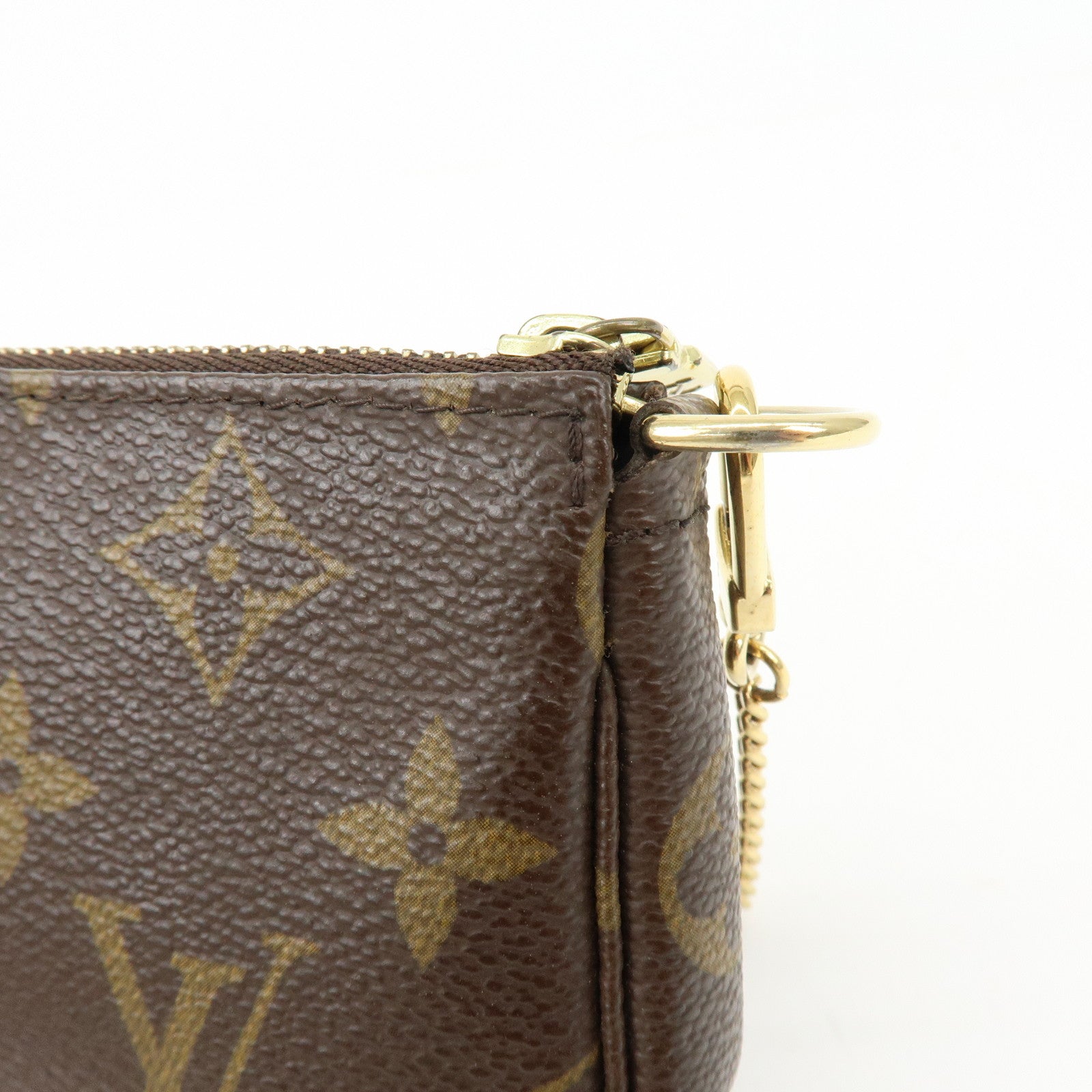 Louis Vuitton Monogram Mini Pochette Accessoires Hand Bag M58009