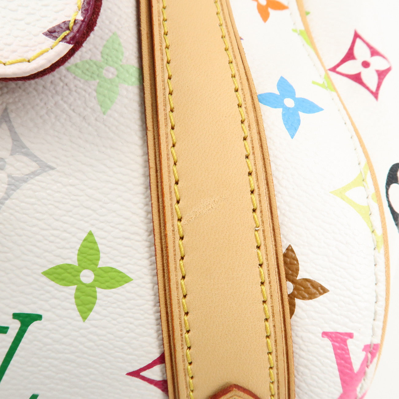 Louis Vuitton Monogram Multicolor Priscilla Hand Bag Blanc M40096