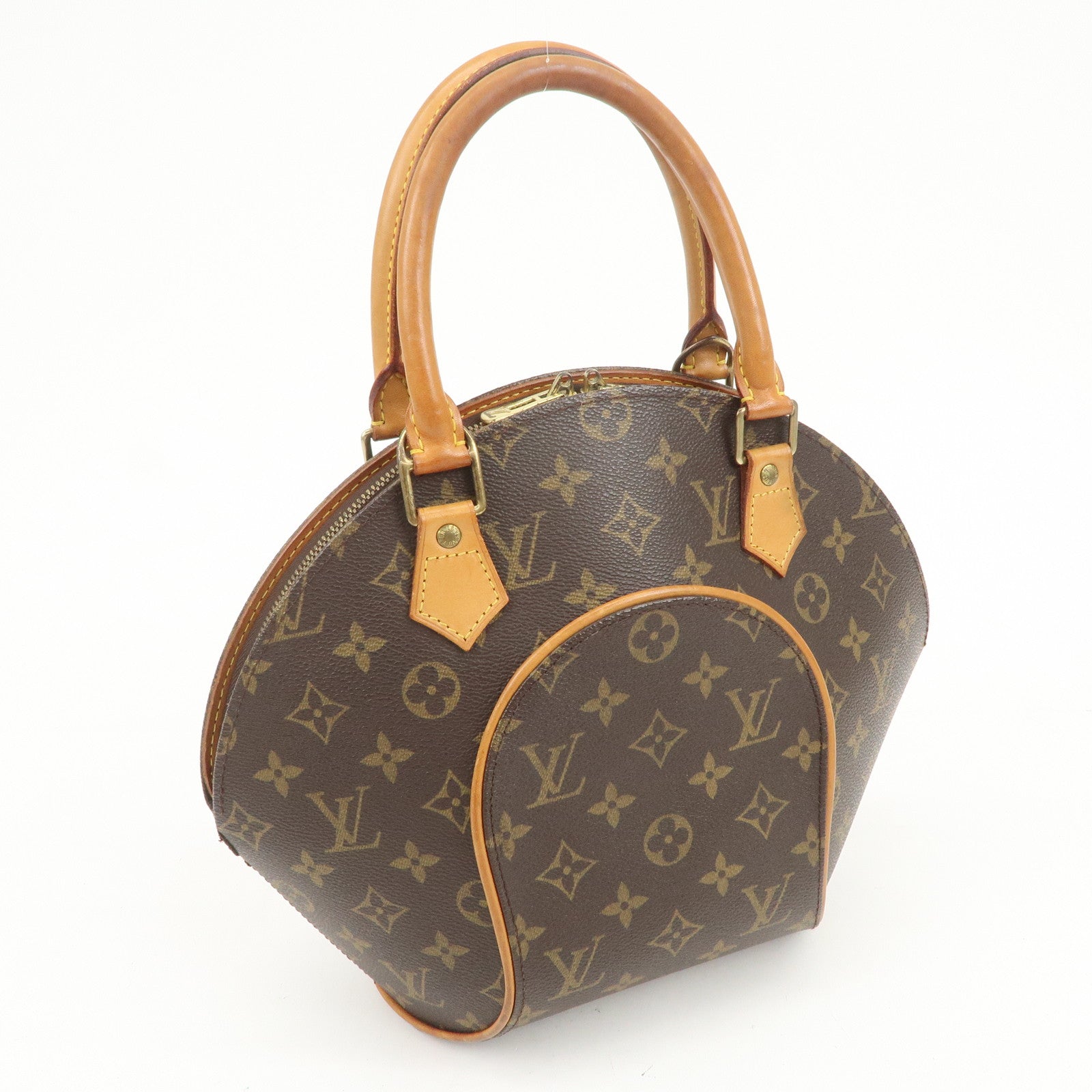 Louis Vuitton Monogram Ellipse PM Hand Bag Brown M51127