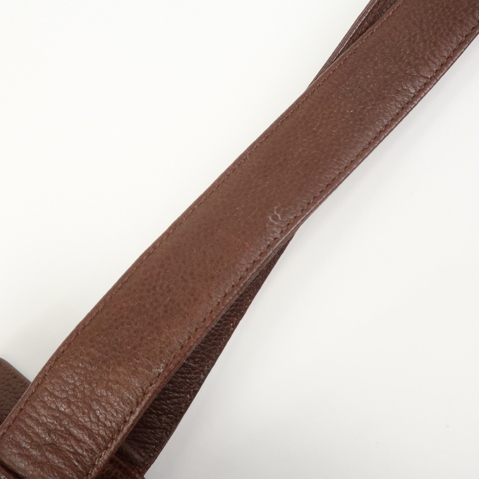 CHANEL COCO Mark Caviarskin Tote Bag Shoulder Bag Brown