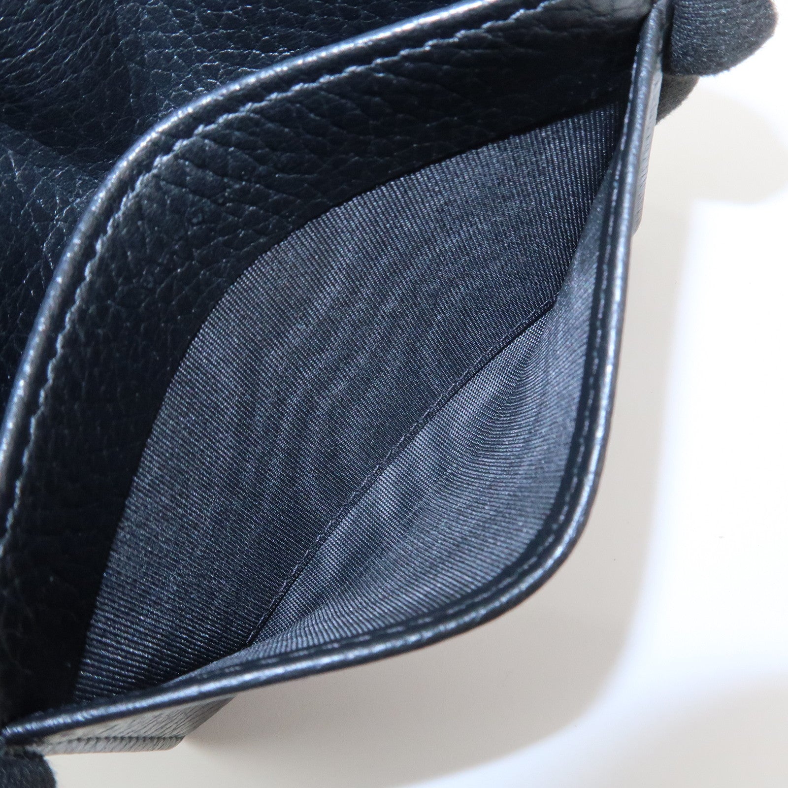 GUCCI GG Marmont Leather Card Case Card Holder Black 474748