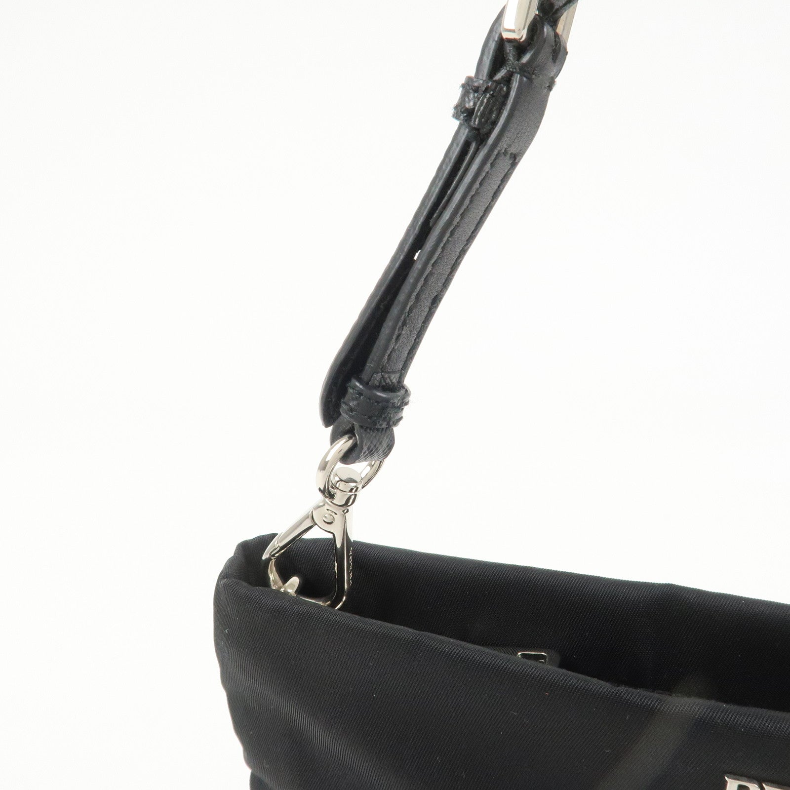 PRADA Evening Heart Nylon Saffiano Leather Shoulder Bag 1N1588