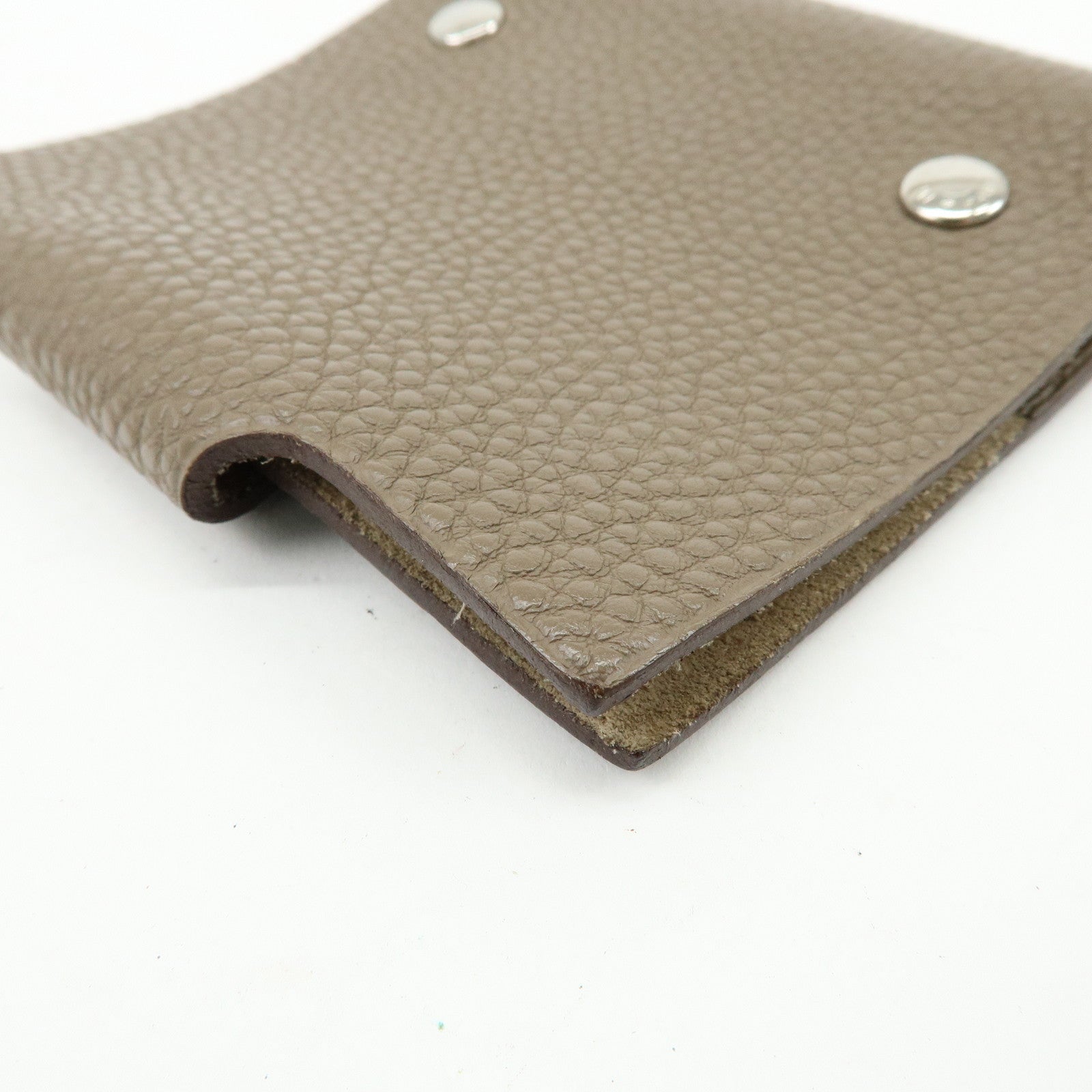 HERMES Ulysse Mini Taurillon Clemence Note Book Cover □K Stamped