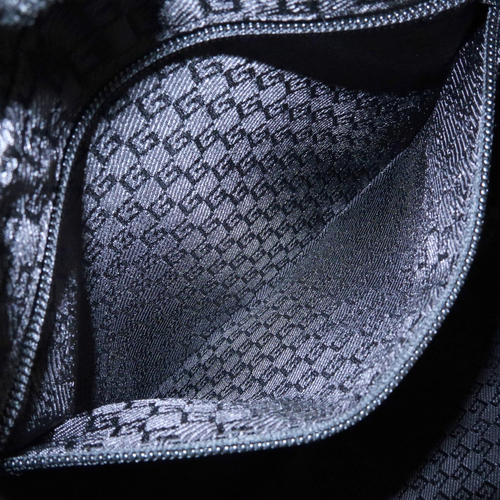 GUCCI Nylon Leather Shoulder Bag Crossbody Bag Black 34037