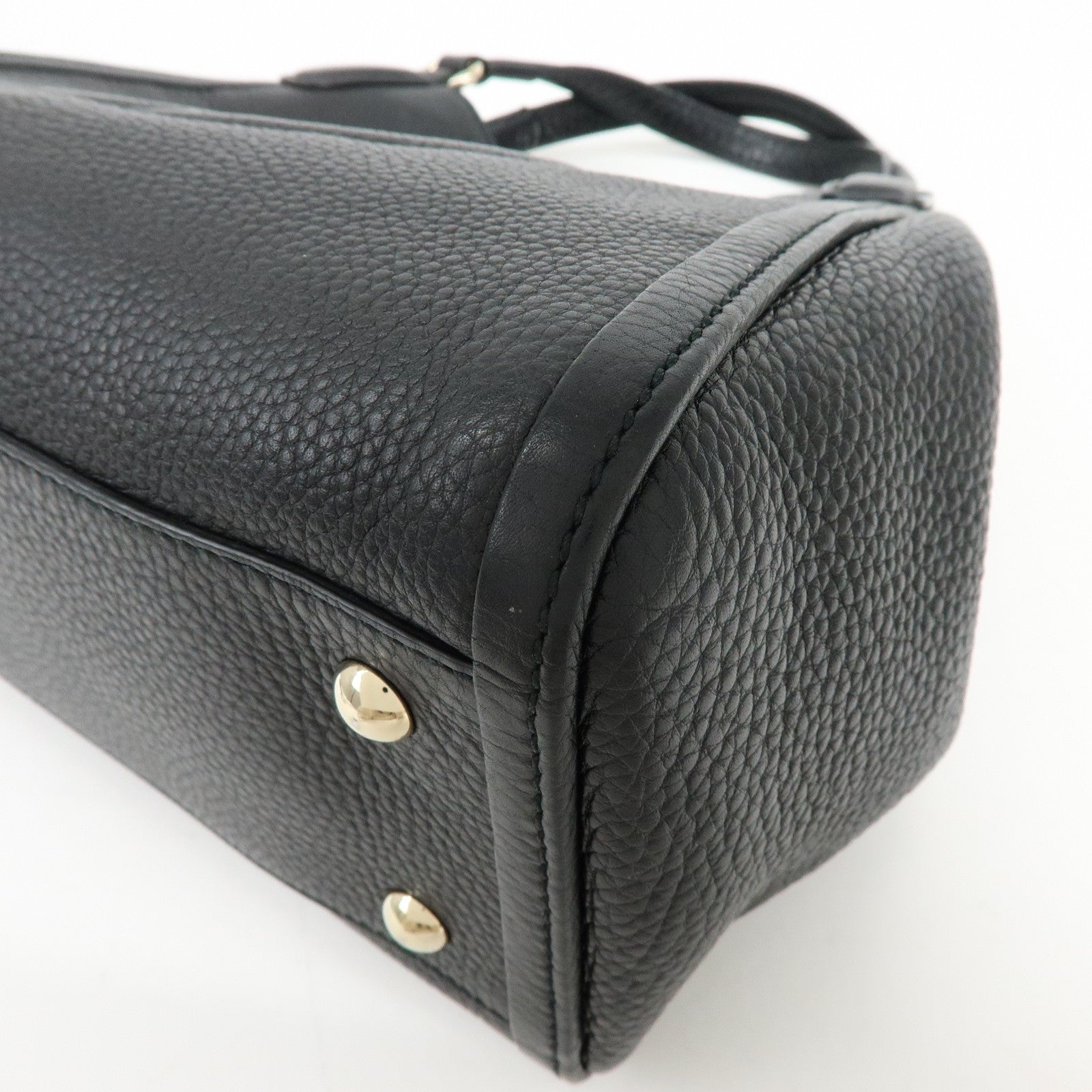 GUCCI SOHO Interlocking G 2Way Bag Hand Shoulder Bag Black 336751