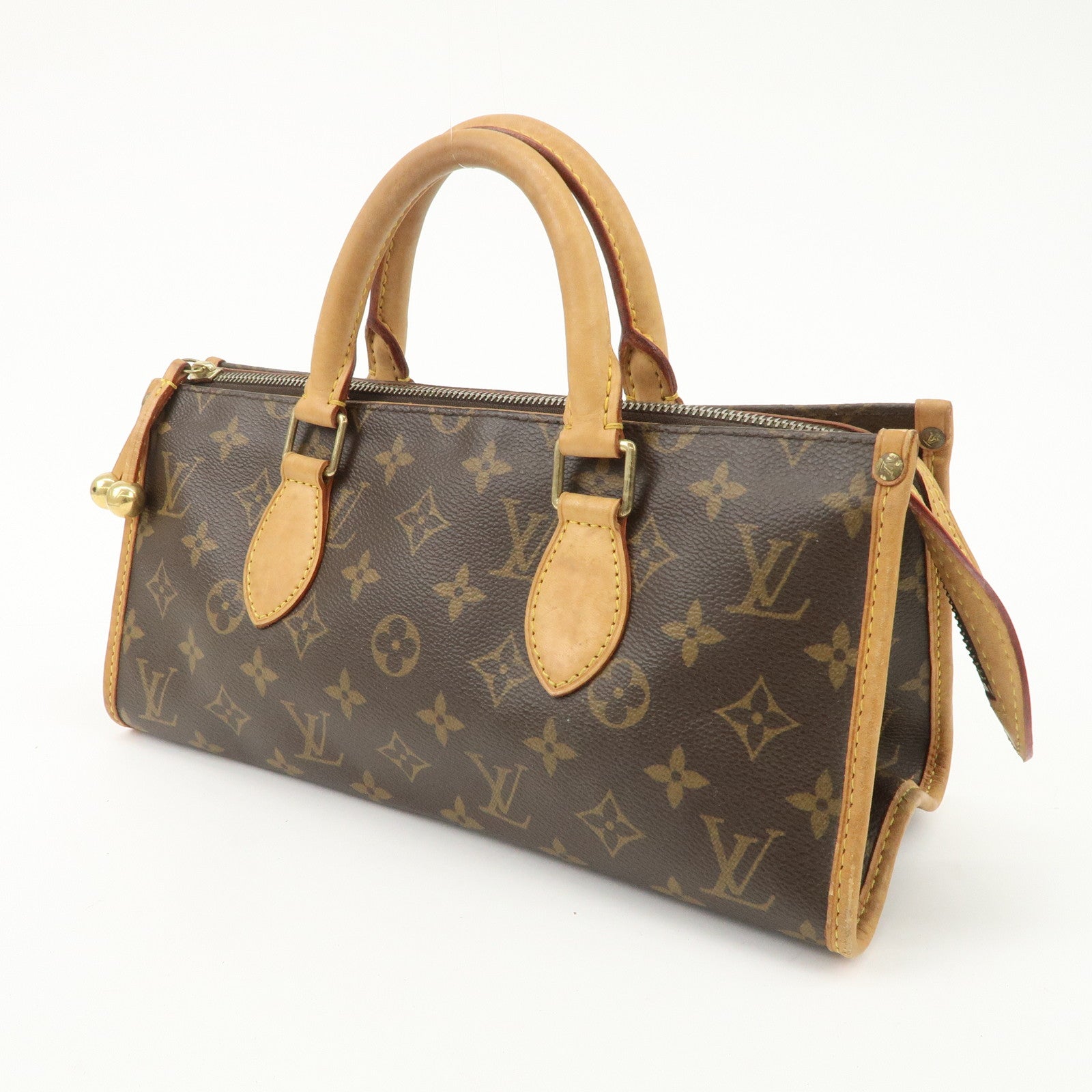 Louis Vuitton Monogram Popincourt Hand Bag Brown M40009 Used