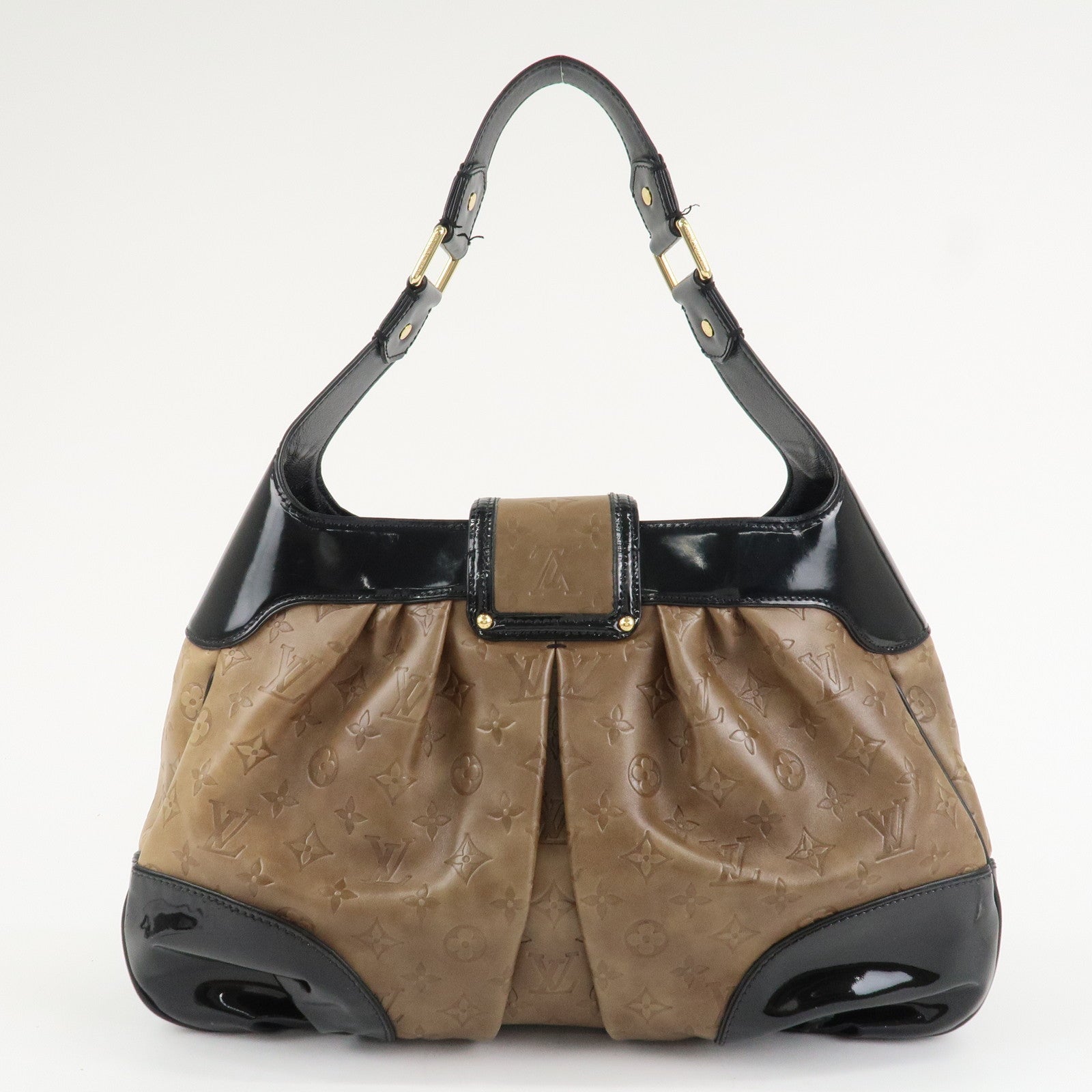 Louis Vuitton Monogram Patent Embossed Leather Shoulder Bag M95296 Used