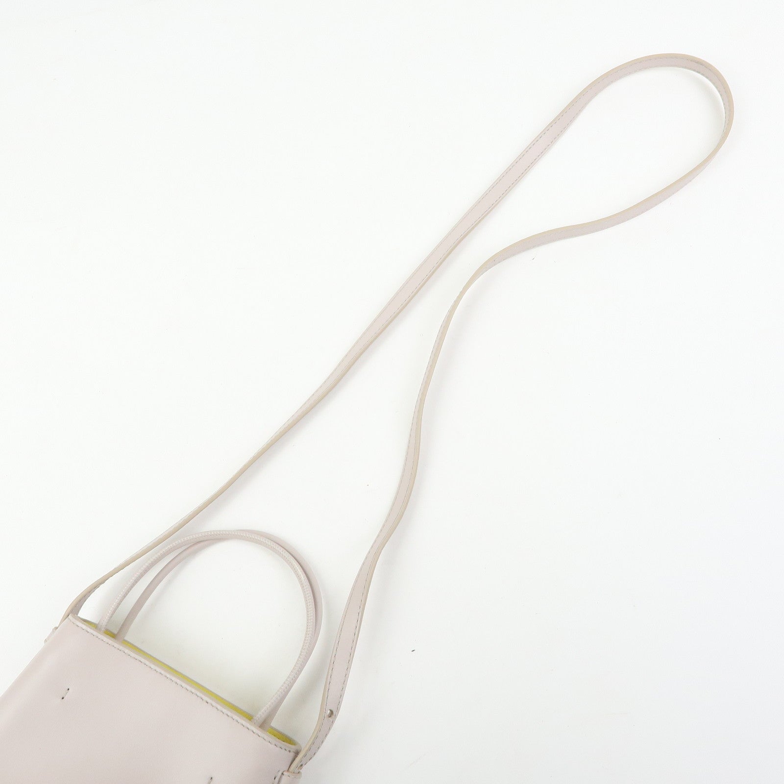 Chloe Sense Micro Leather 2Way Bag Shoulder Bag Hand Bag Pink Beige