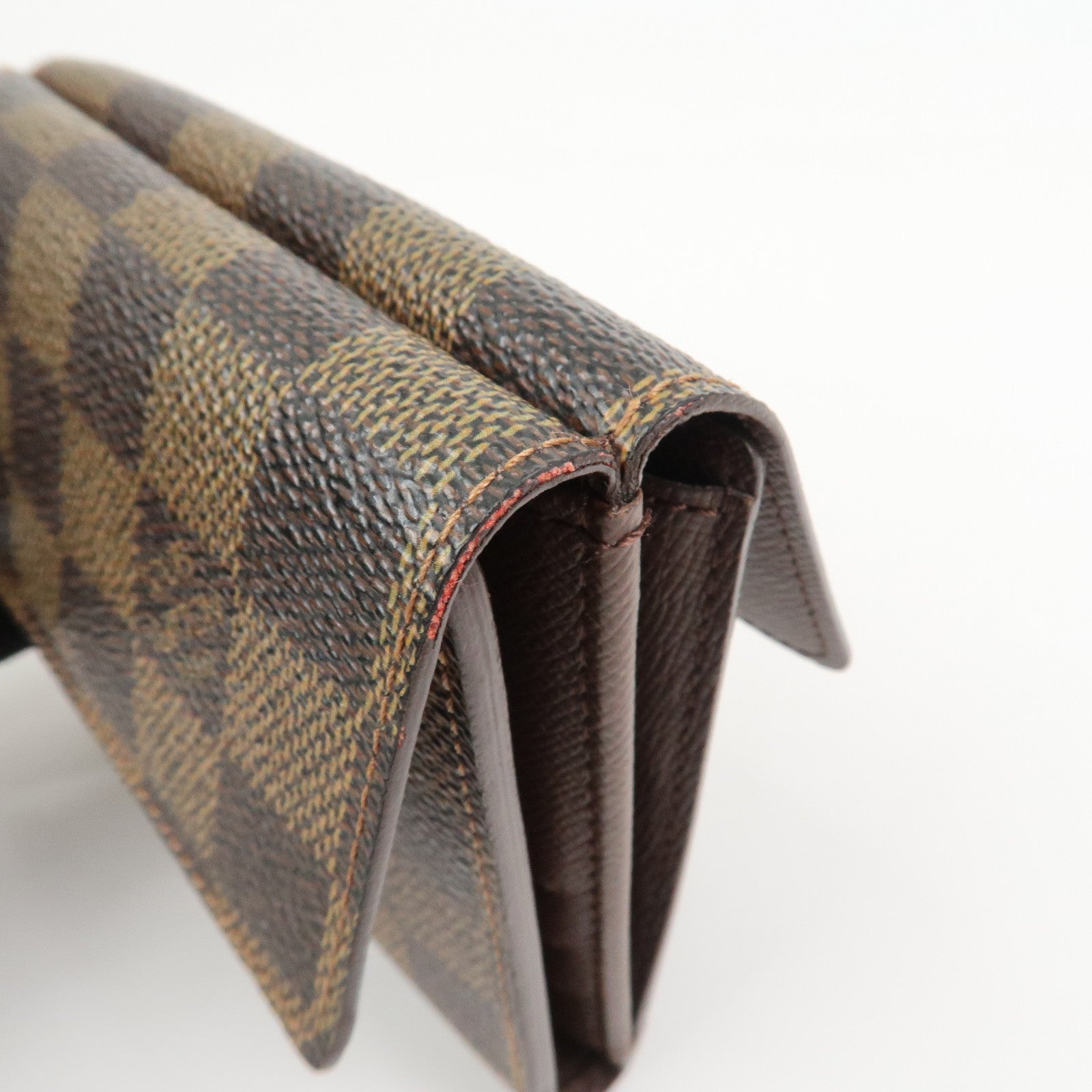 Louis Vuitton Damier Portefeuille Élise Bi-fold Wallet Brown N61654