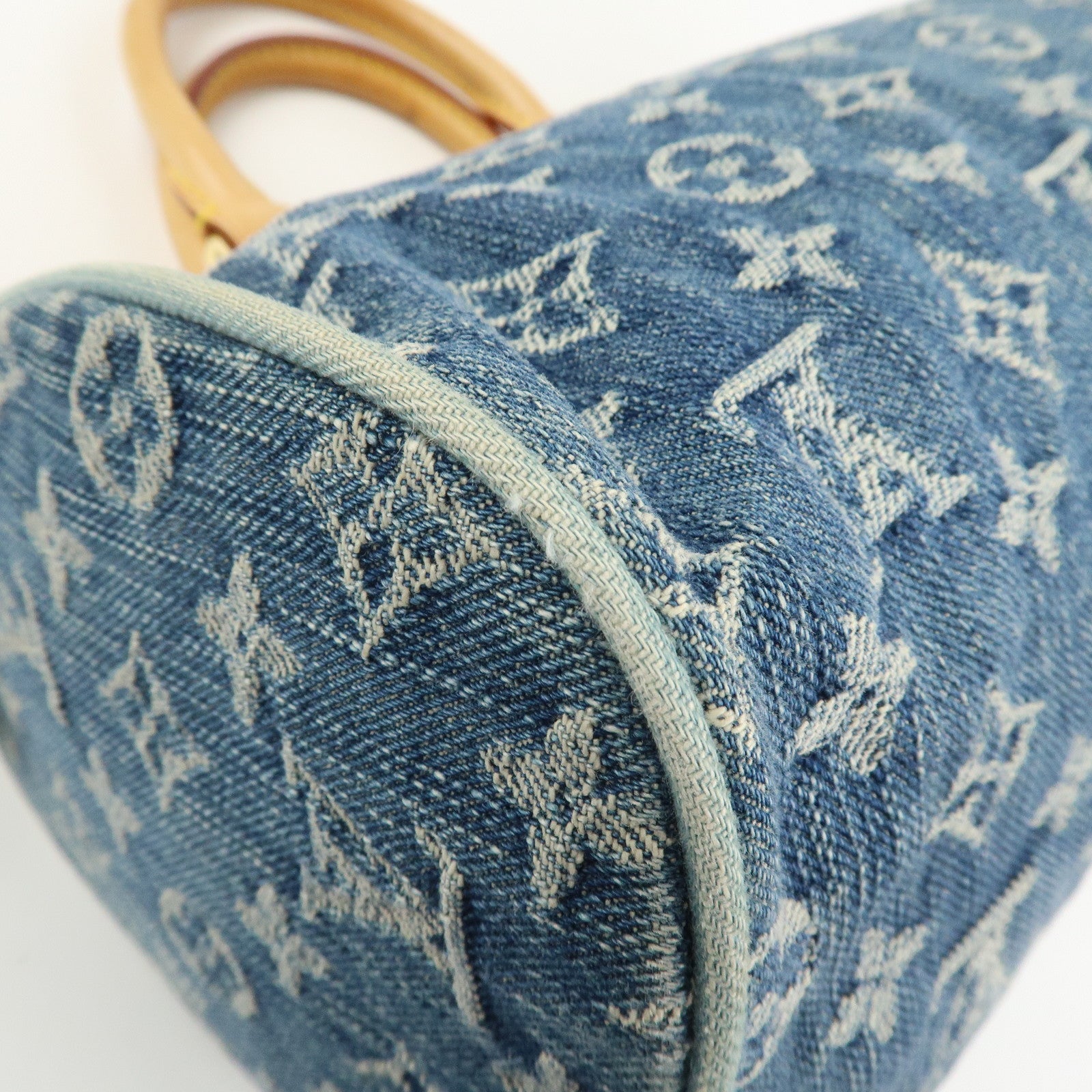 Louis Vuitton Monogram Denim Neo Speedy Boston Bag Blue M95019