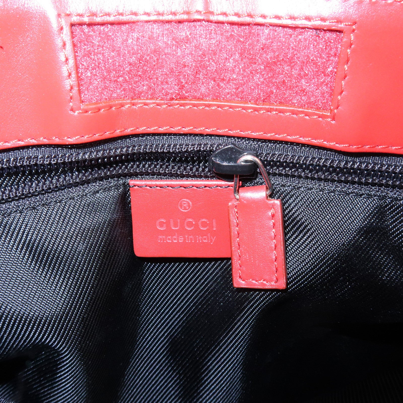 GUCCI GG Canvas Leather Shoulder Crossbody Bag Red 019・0348・200047