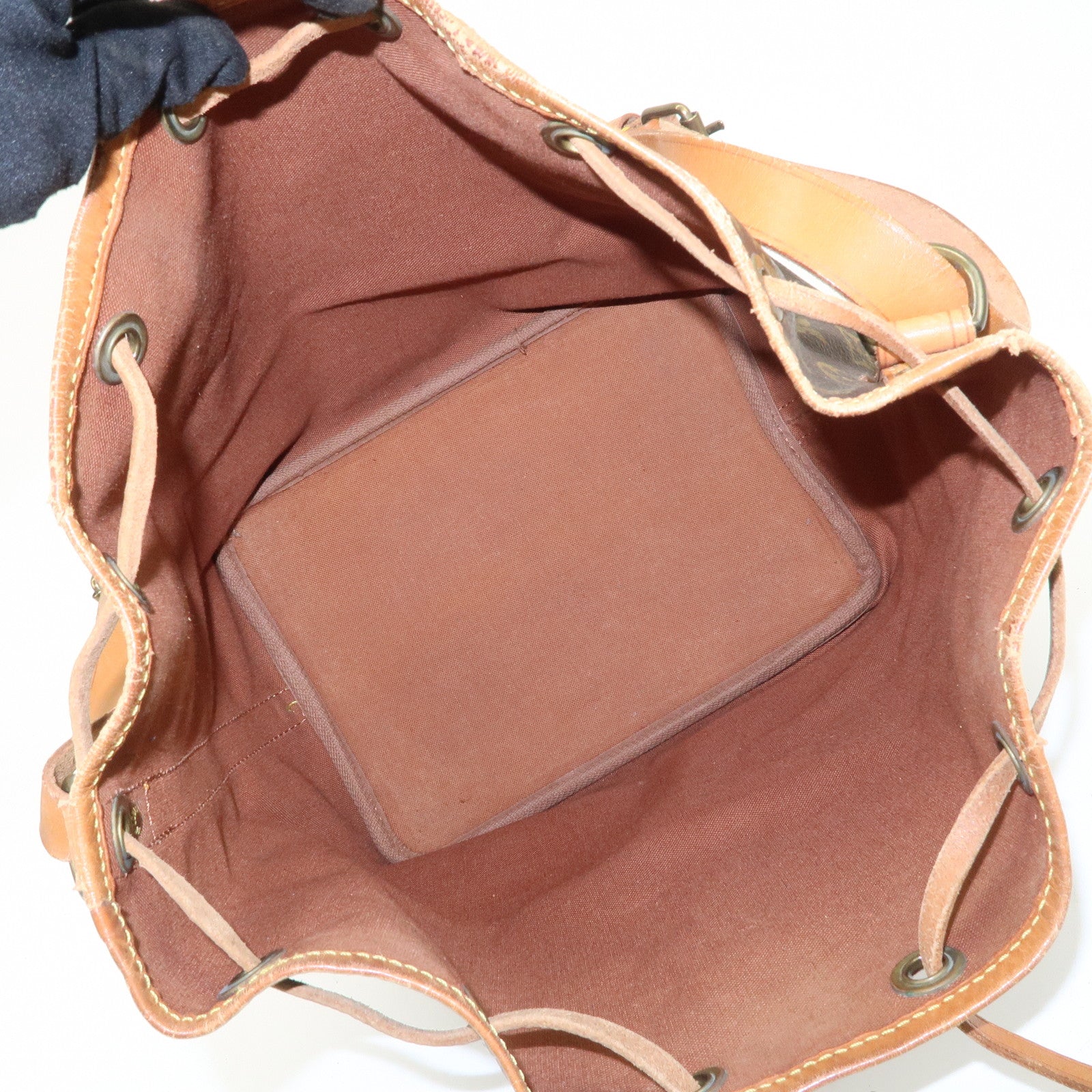 Louis Vuitton Monogram Canvas Petit Noe Shoulder Bag Brown M42226