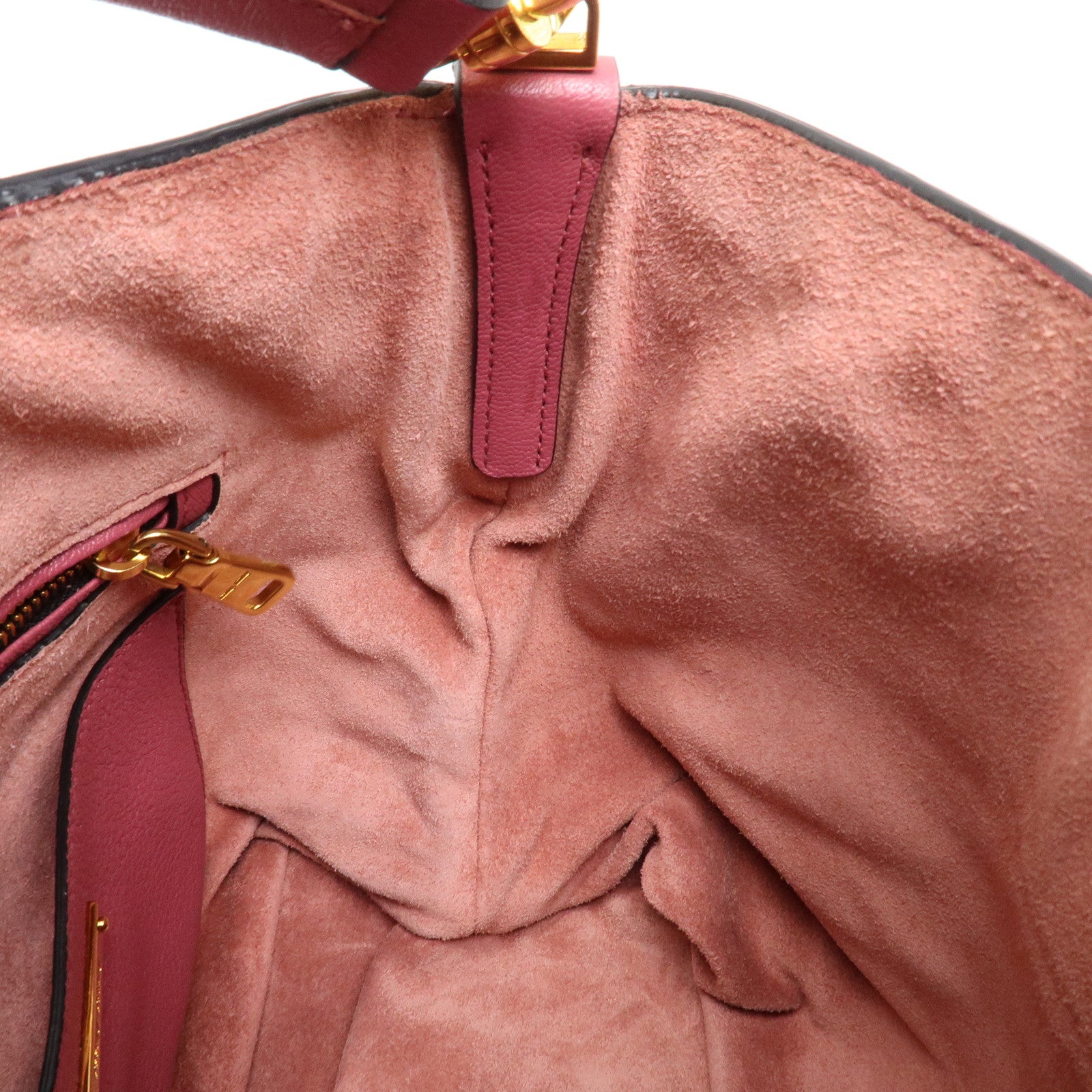 MIU MIU Madras 2Way Bag Hand Bag Shoulder Bag Pink RR1951