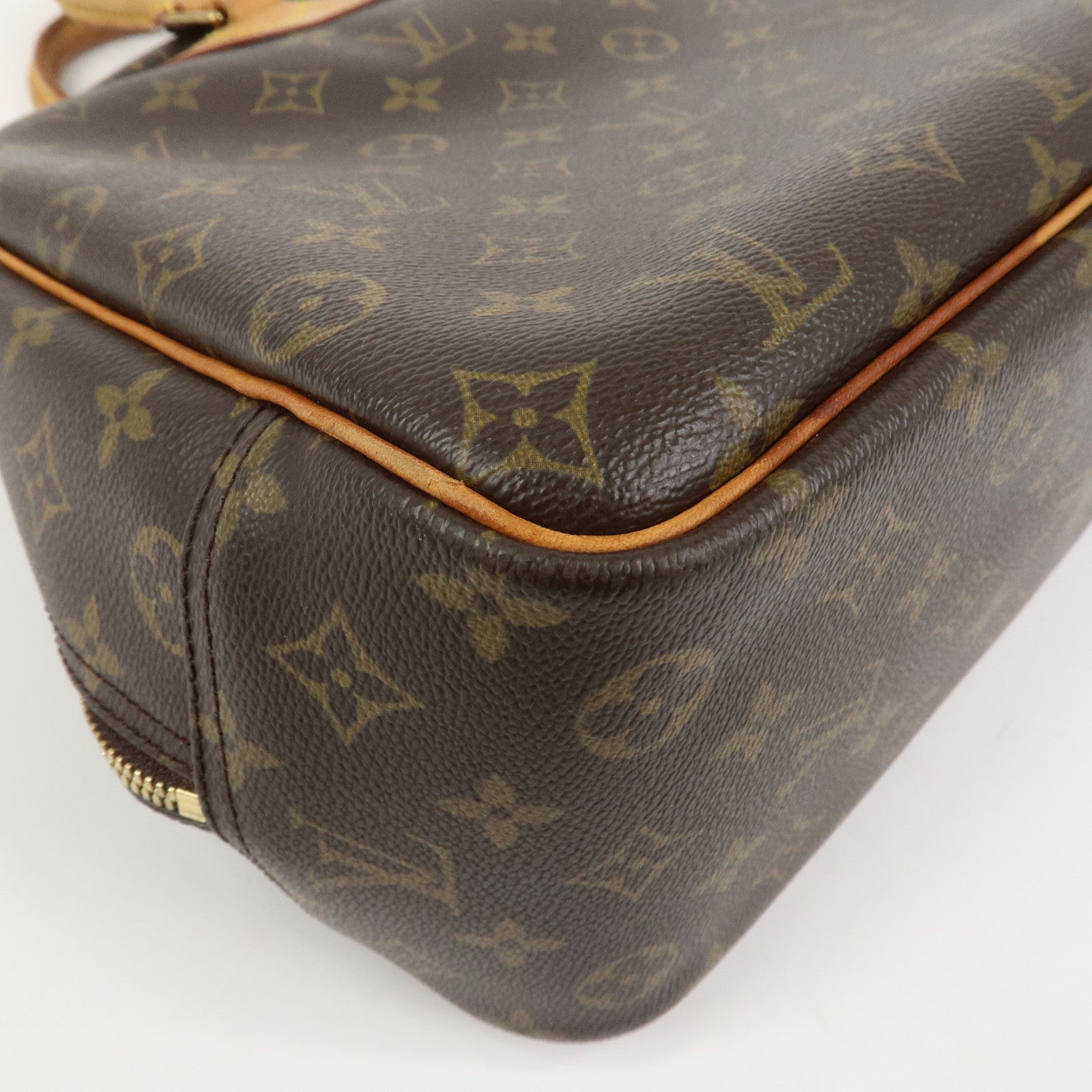 Louis Vuitton Monogram Canvas Deauville Hand Bag Brown M47270