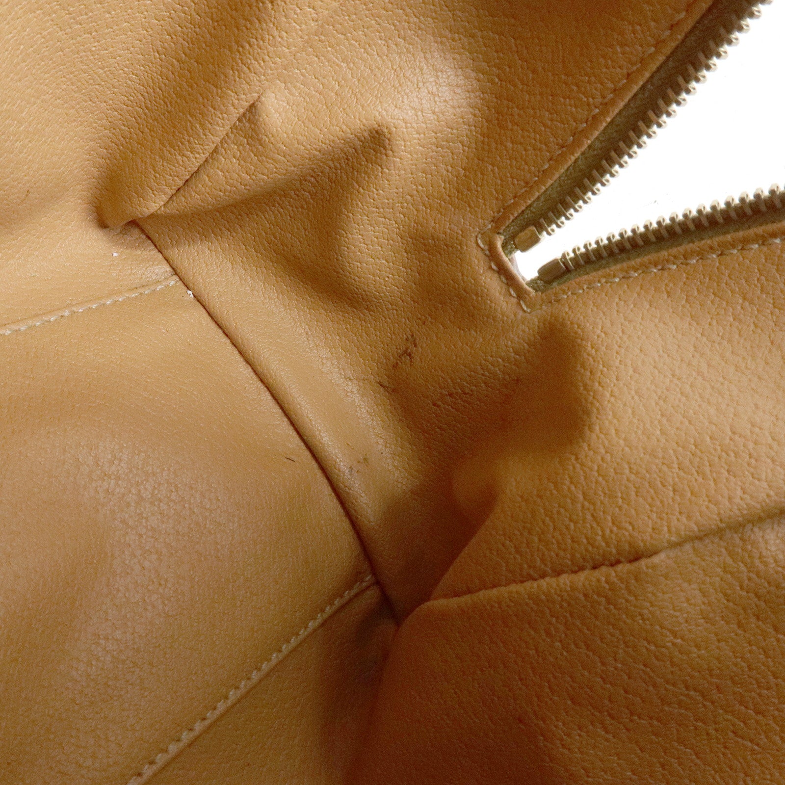 CELINE Macadam PVC Leather Boston Bag Hand Bag Brown