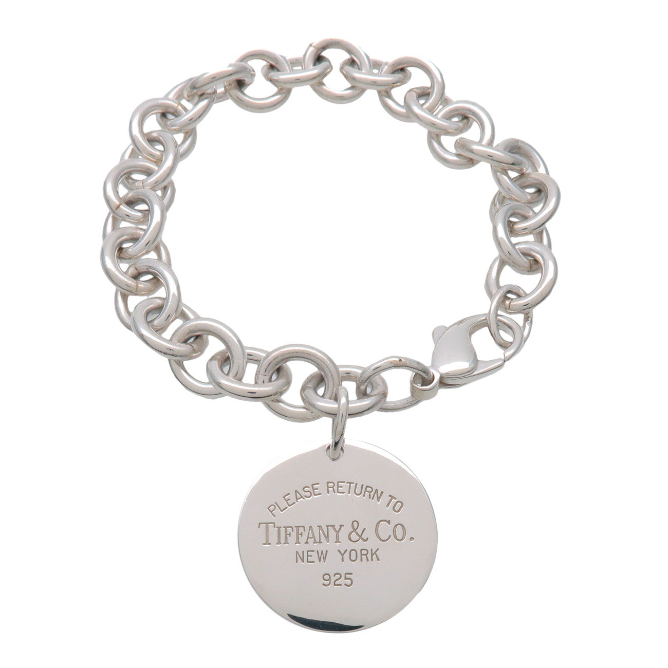 Tiffany & Co Return to Tiffany Round Tag Bracelet SV925 Silver