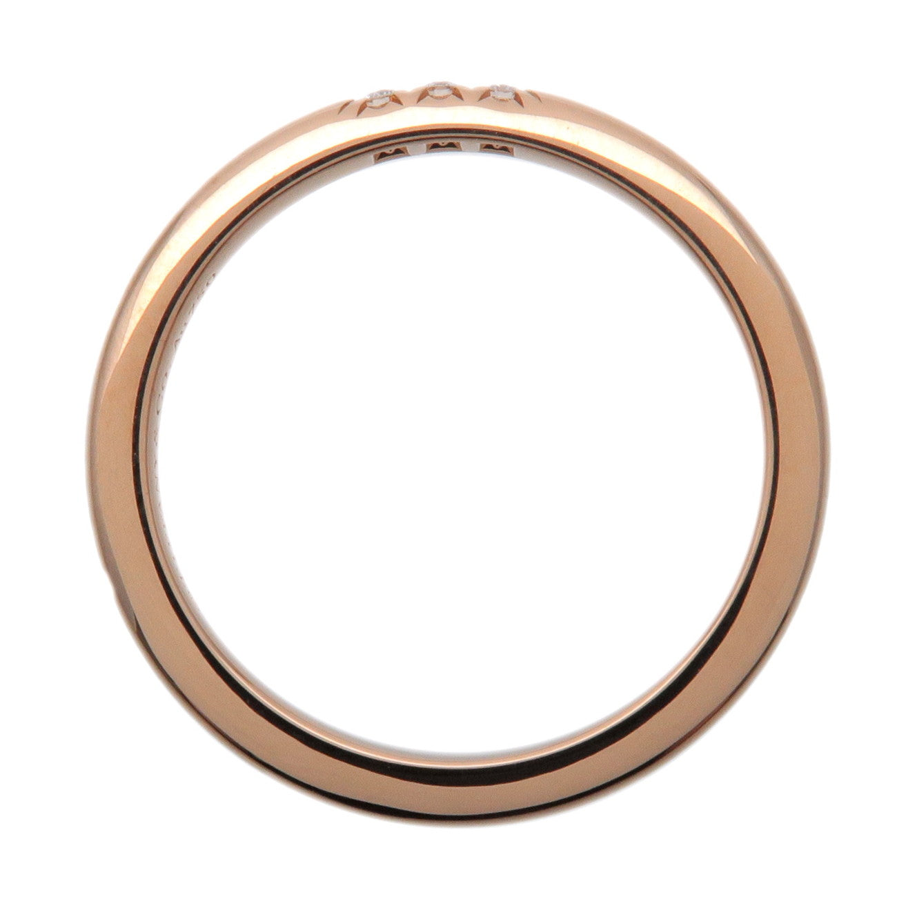 Tiffany & CoClassic Band 3P Diamond Ring 18K 750PG Rose Gold US4.5