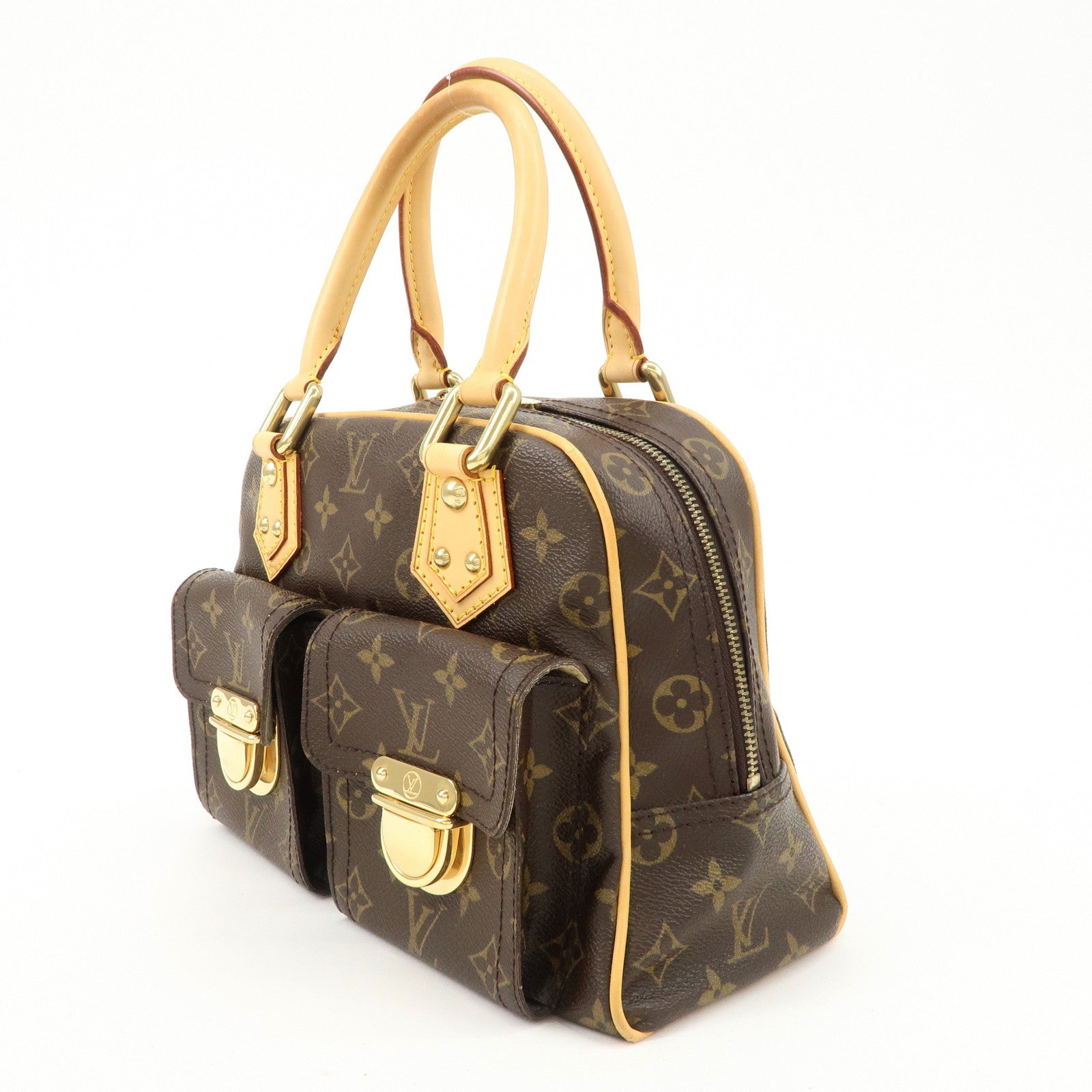 Louis Vuitton Monogram Manhattan PM Hand Bag M40026 Used