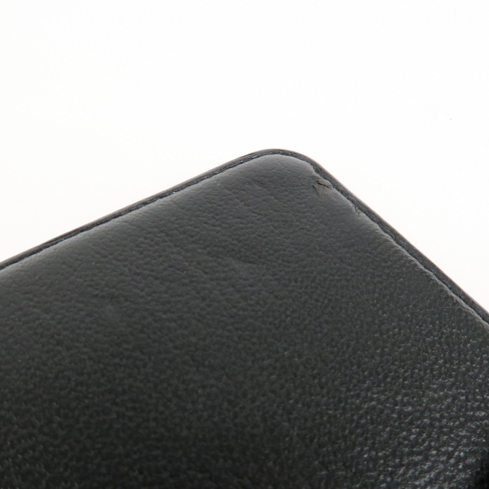 CHANEL COCO Mark Leather Planner Cover Agenda Black