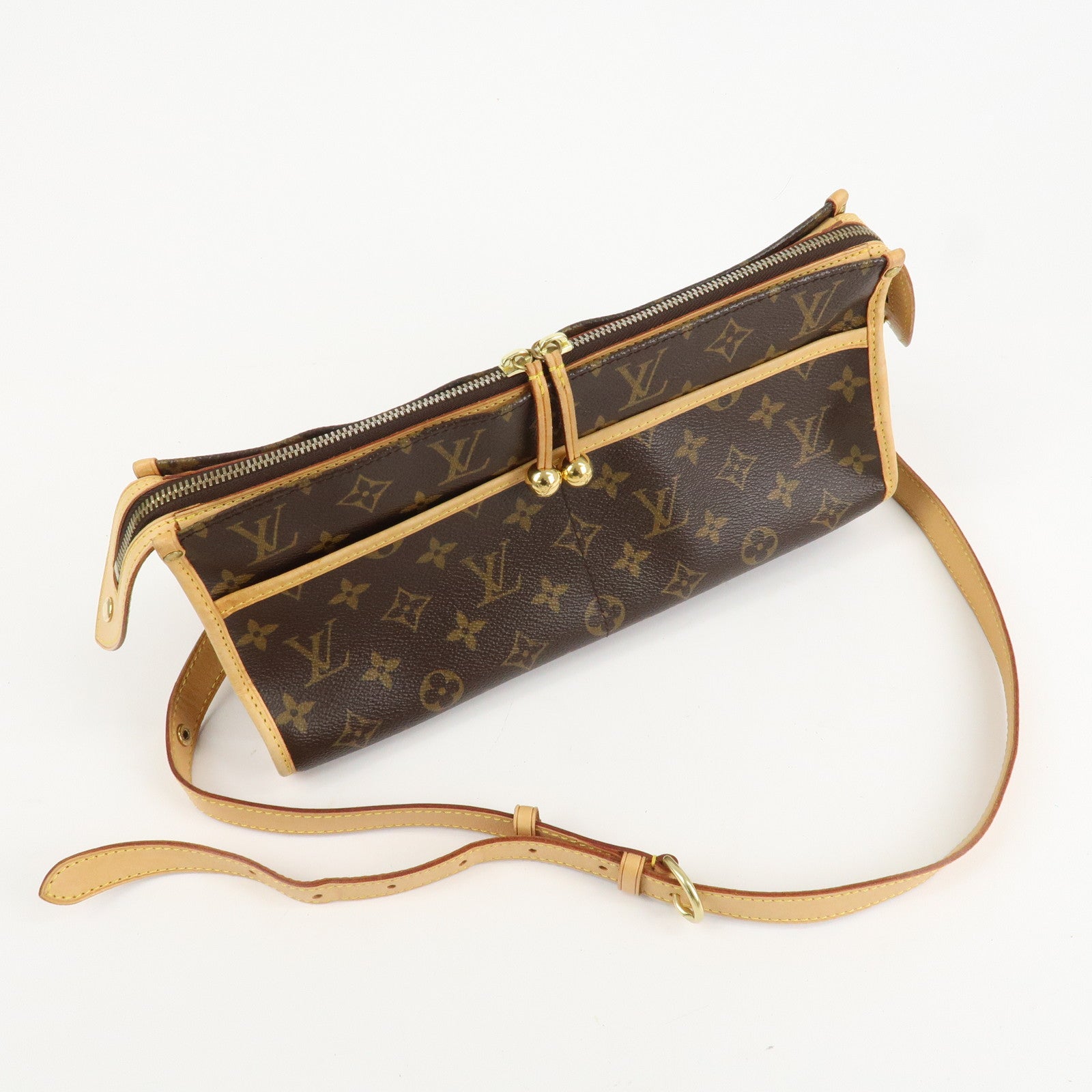 Louis Vuitton Monogram Popincourt Long Shoulder Bag Brown M40008 Used