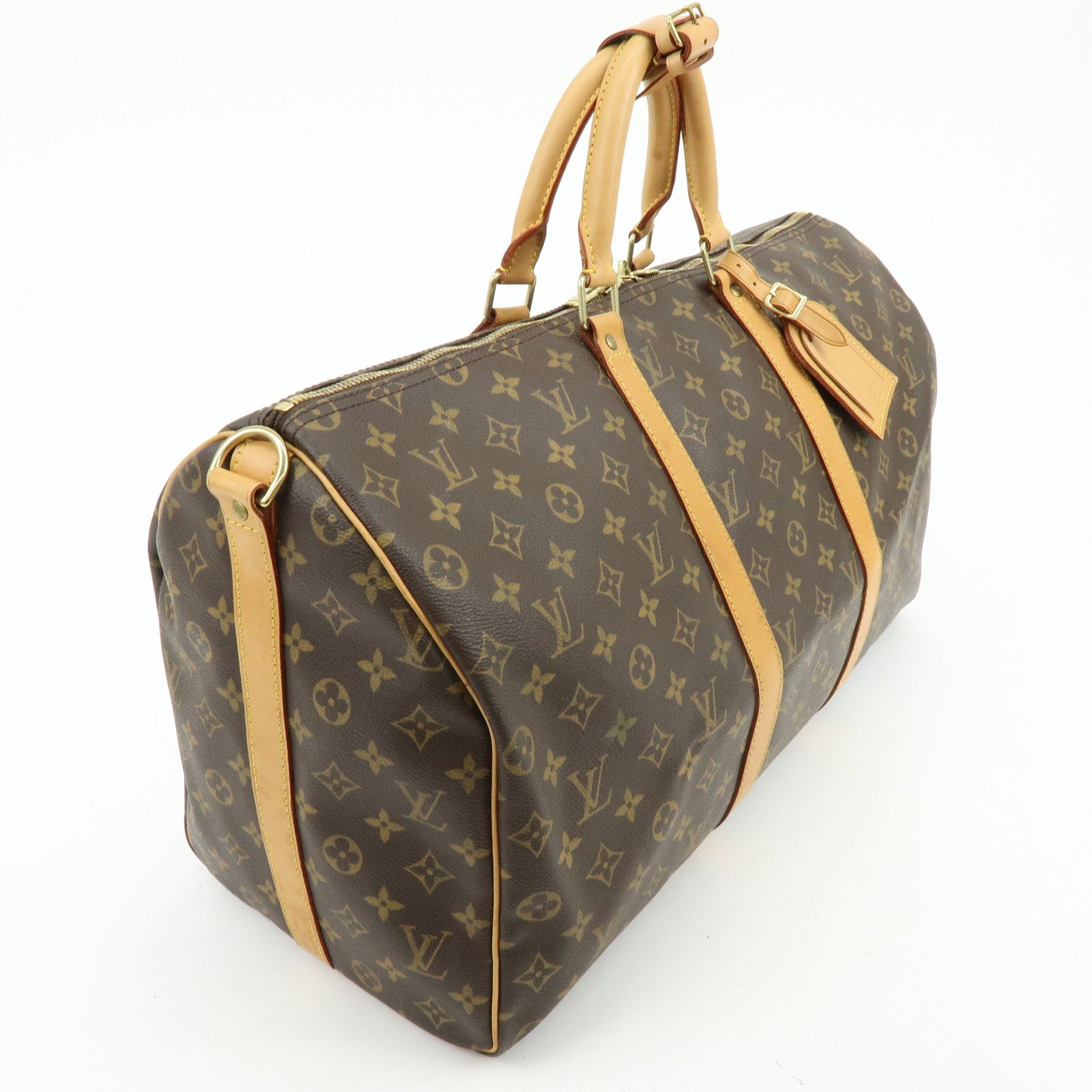 Louis Vuitton Monogram Keep All Bandouliere 50 Boston Bag M41416