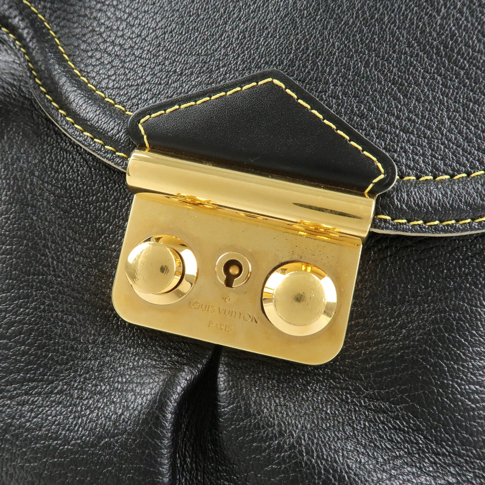Louis Vuitton Suhali Rhapsody Leather Shoulder Bag Black M95847 Used