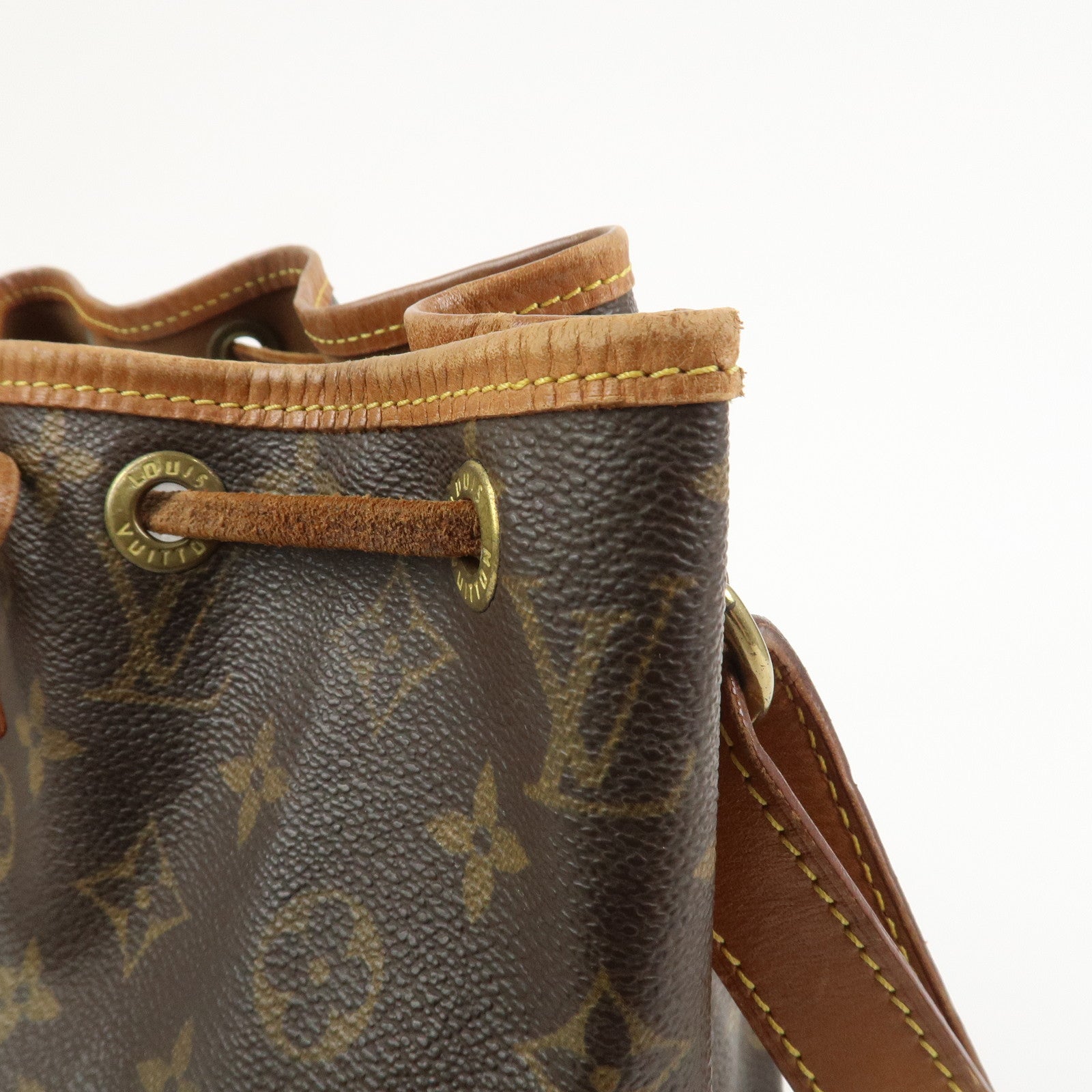 Louis Vuitton Monogram Petit Noe Shoulder Bag Brown M42226