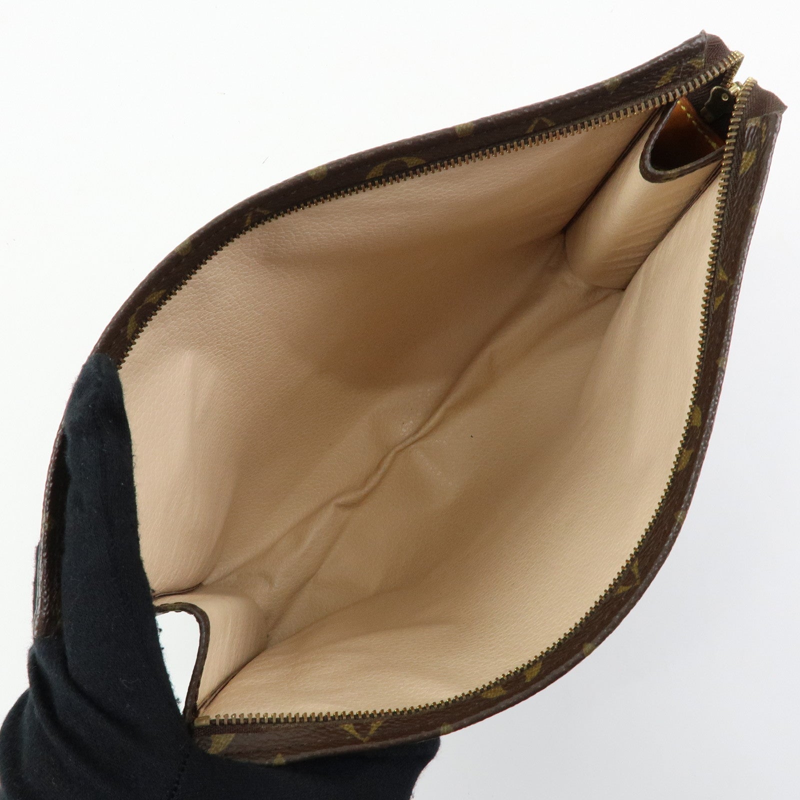 Louis Vuitton Monogram Poche Toilette 26 Clutch Bag Brown M47542