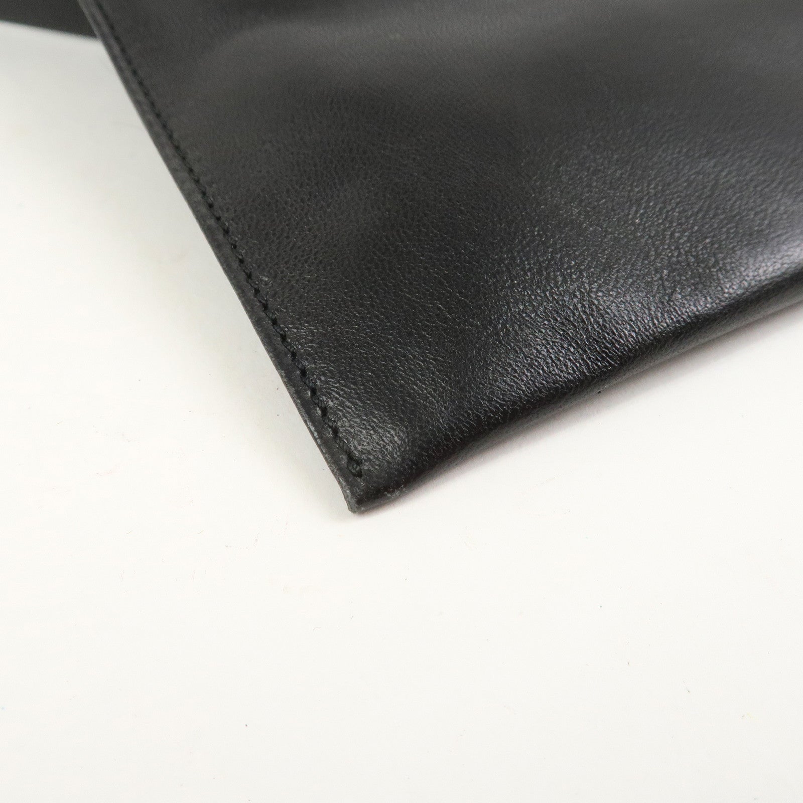 GUCCI Leather Waist Pouch Body Bag Black 037.1312