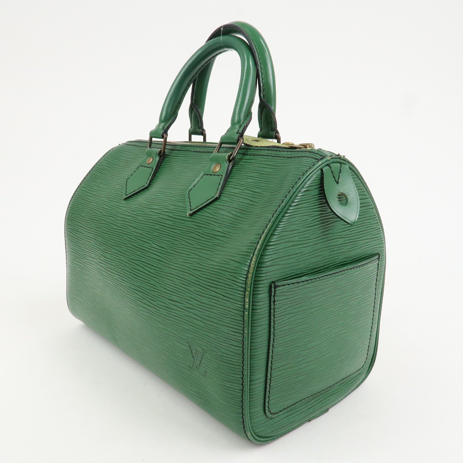 Louis Vuitton Epi Speedy 25 Hand Boston Bag Borneo Green M43014
