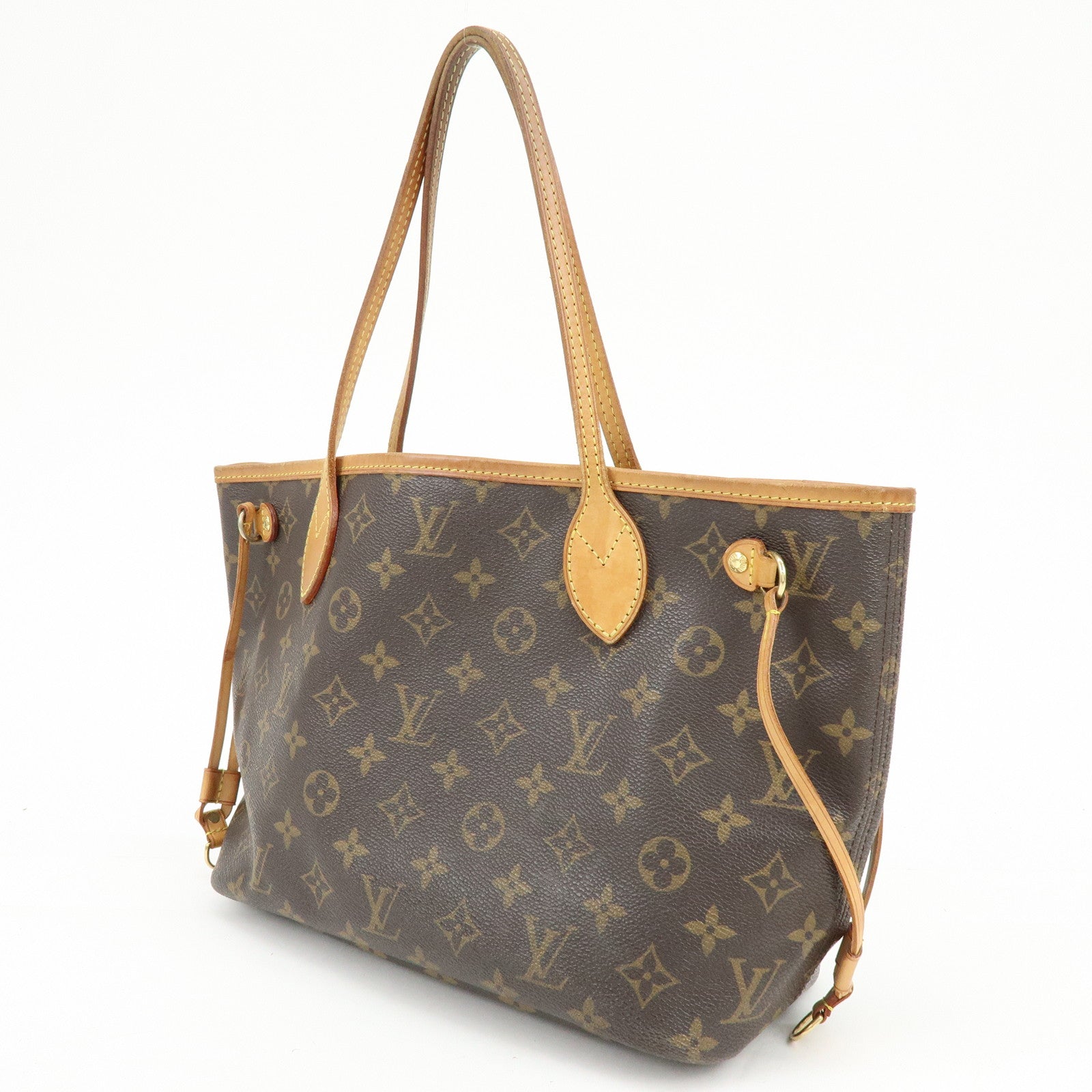 Louis Vuitton Monogram Neverfull PM Tote Bag Hand Bag Brown M40155